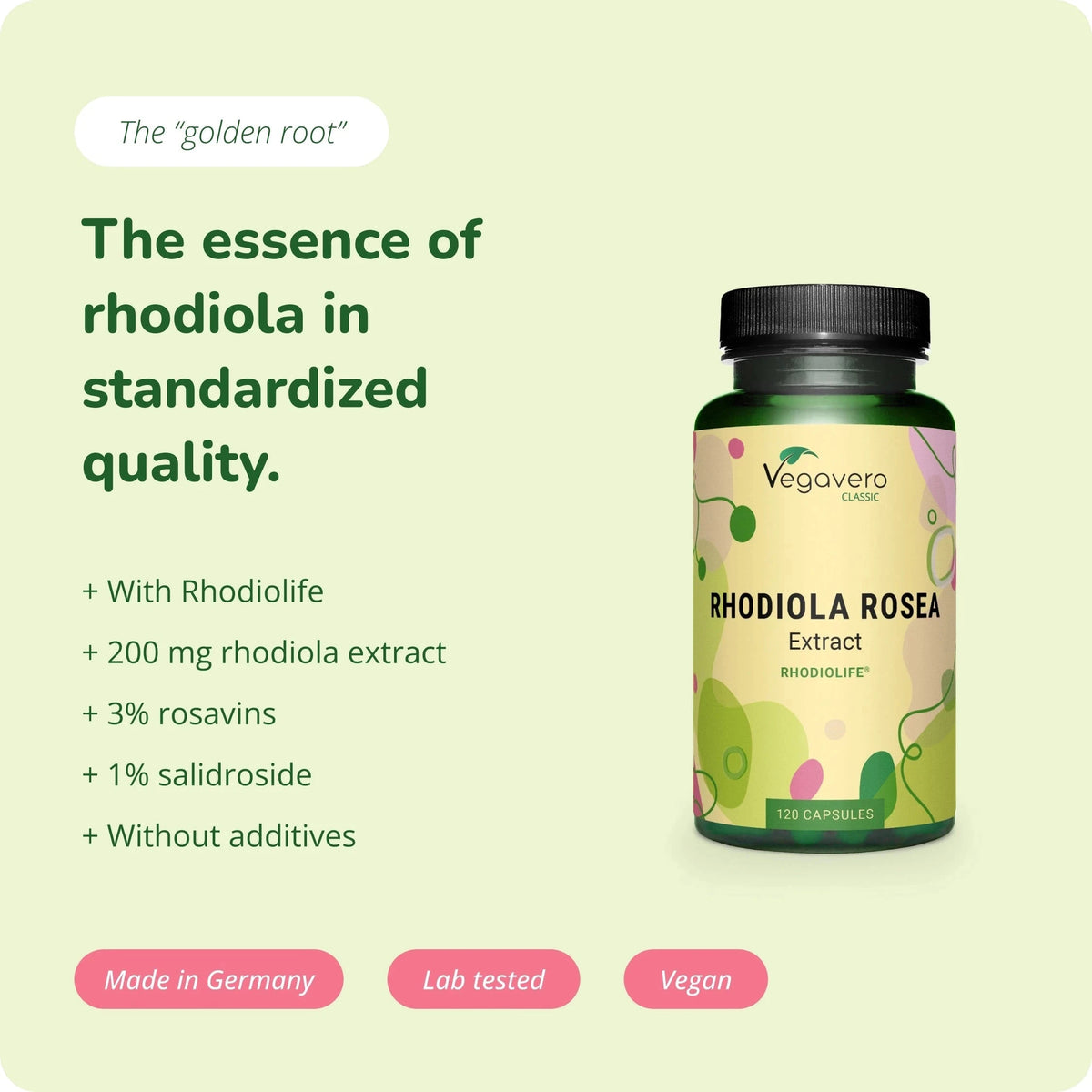 Rhodiola Rosea Extract Capsules