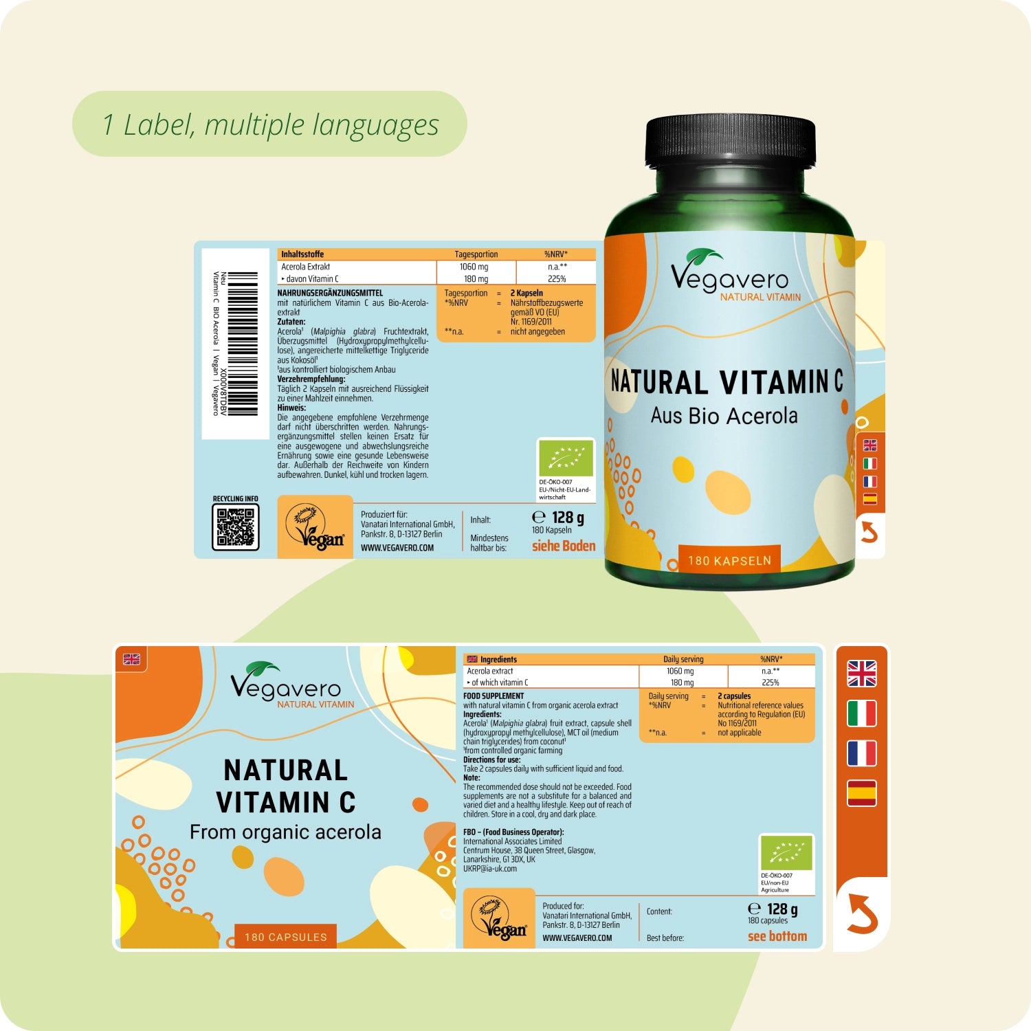Natural Vitamin C Organic Capsules