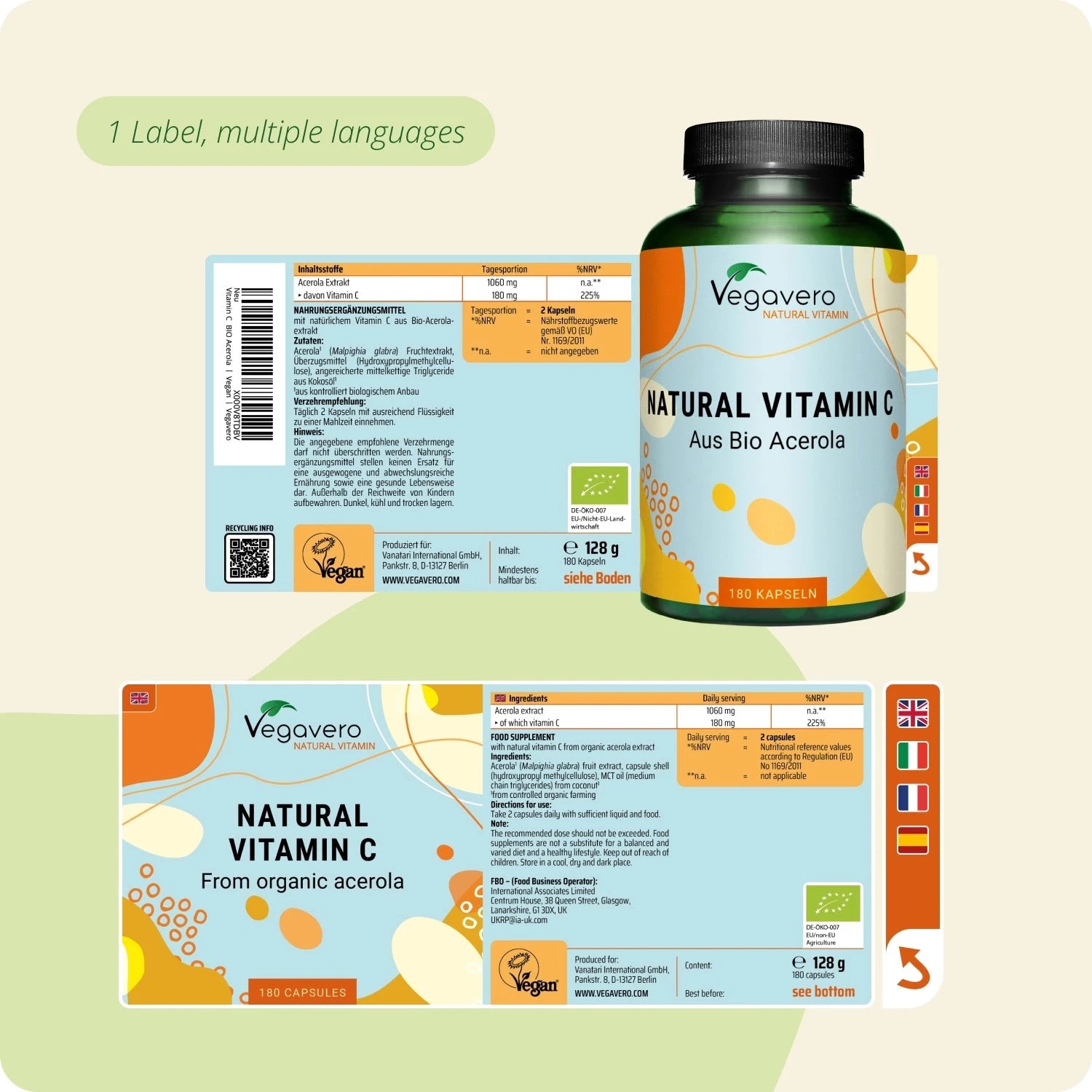 Natural Vitamin C Organic Capsules