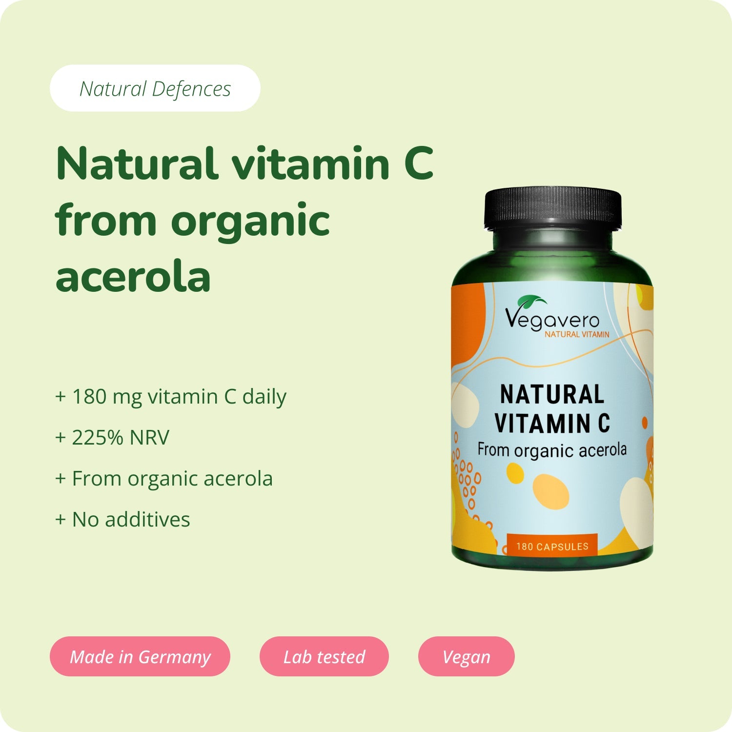 Natural Vitamin C Organic Capsules