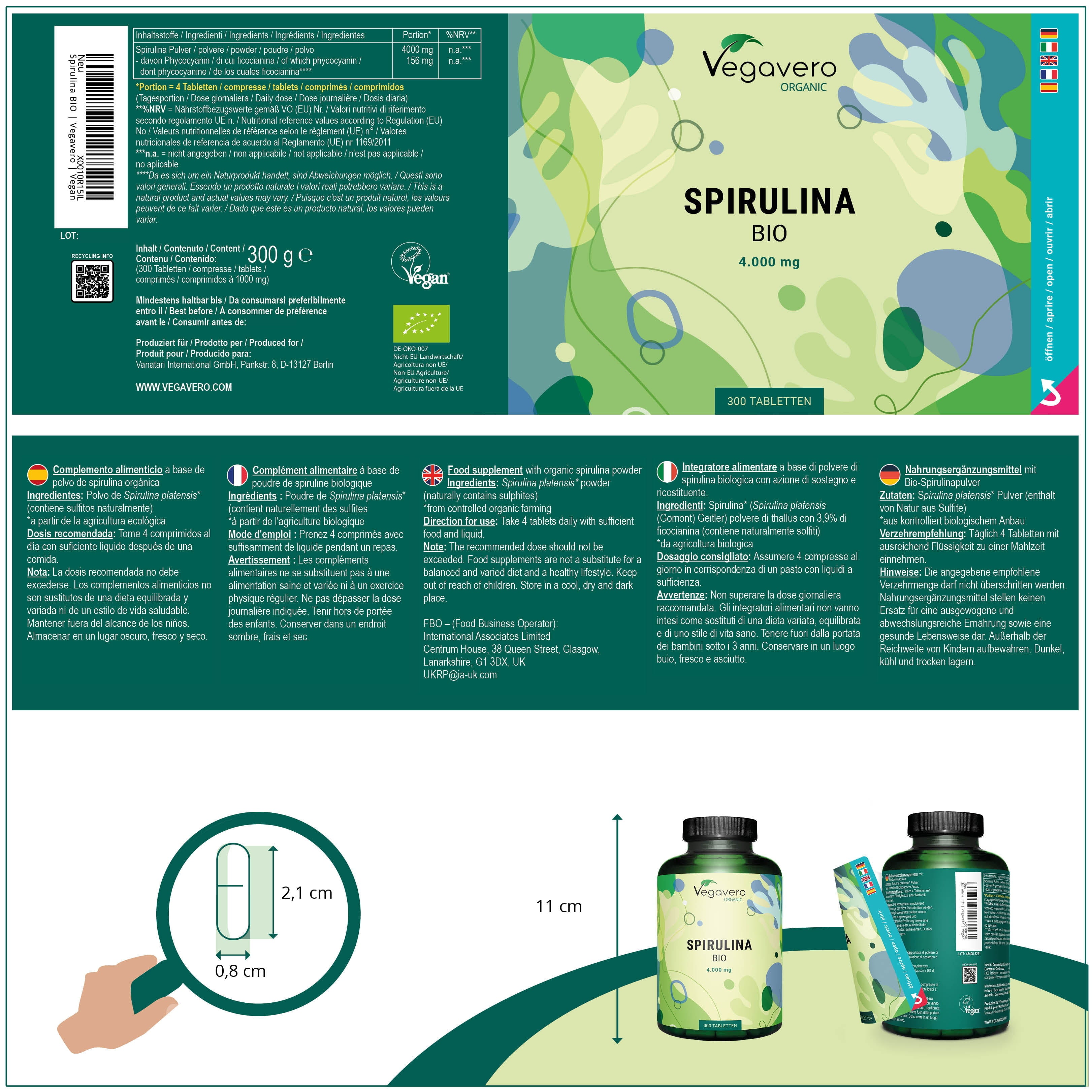 Spirulina Tablets Organic