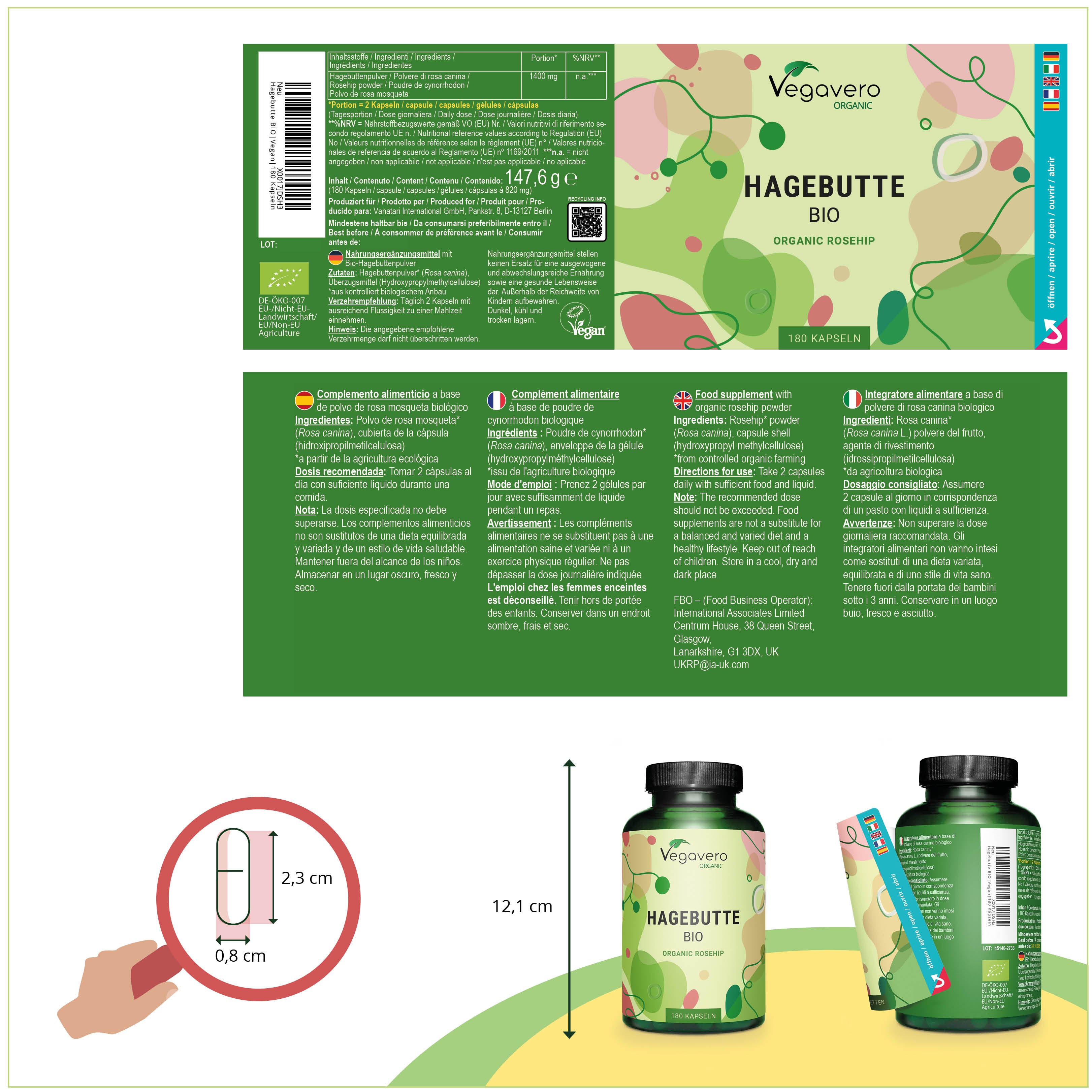 Rosehip Capsules Organic