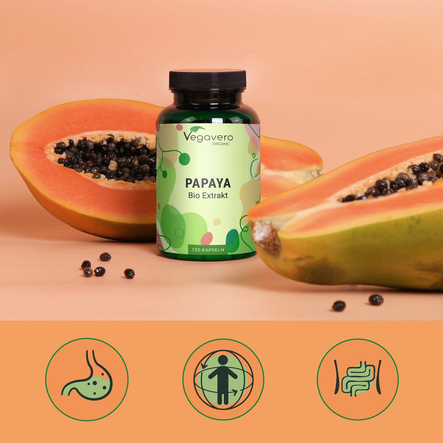 Papaya Extract Capsules Organic