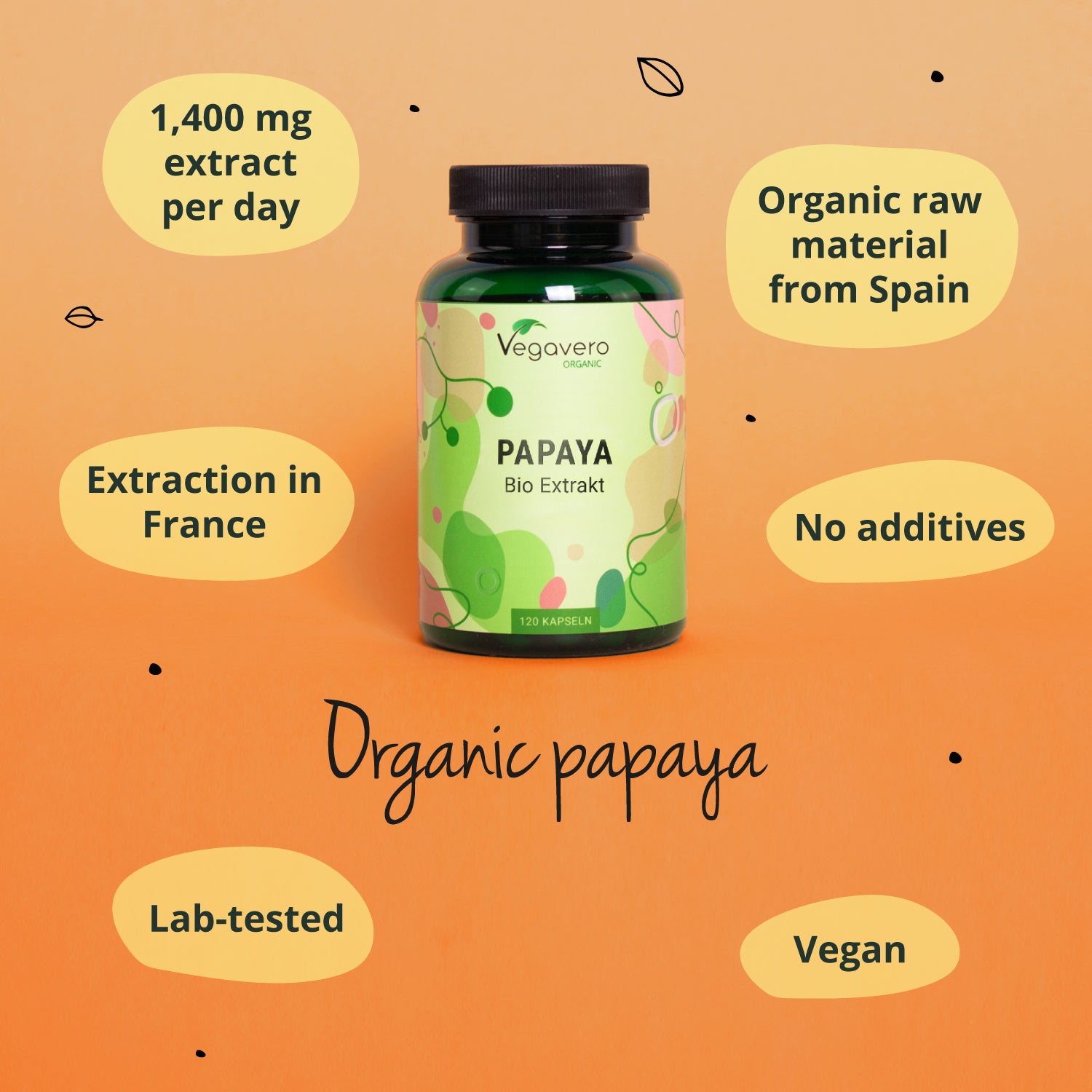 Papaya Extract Capsules Organic