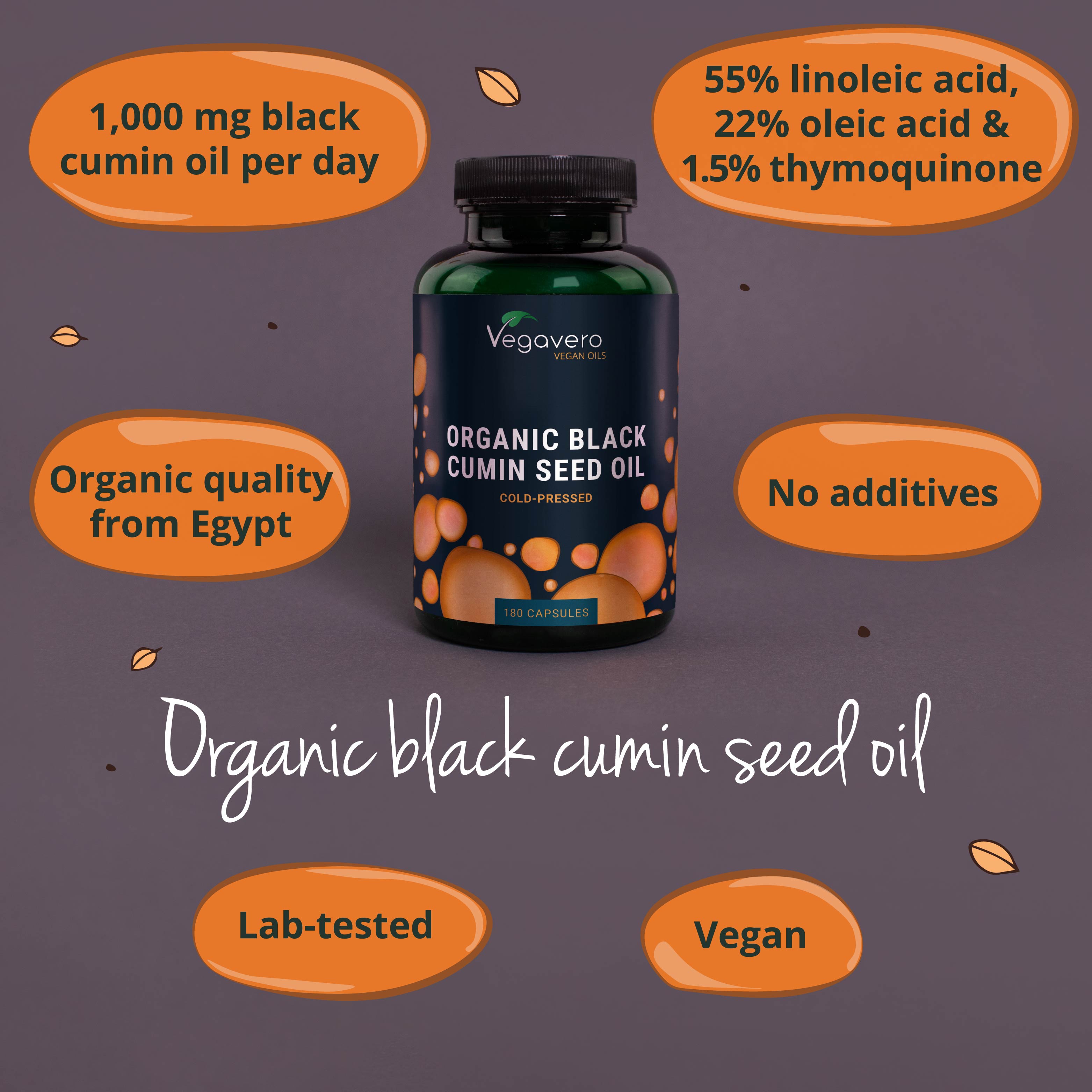 Black Cumin Seed Oil Capsules Organic