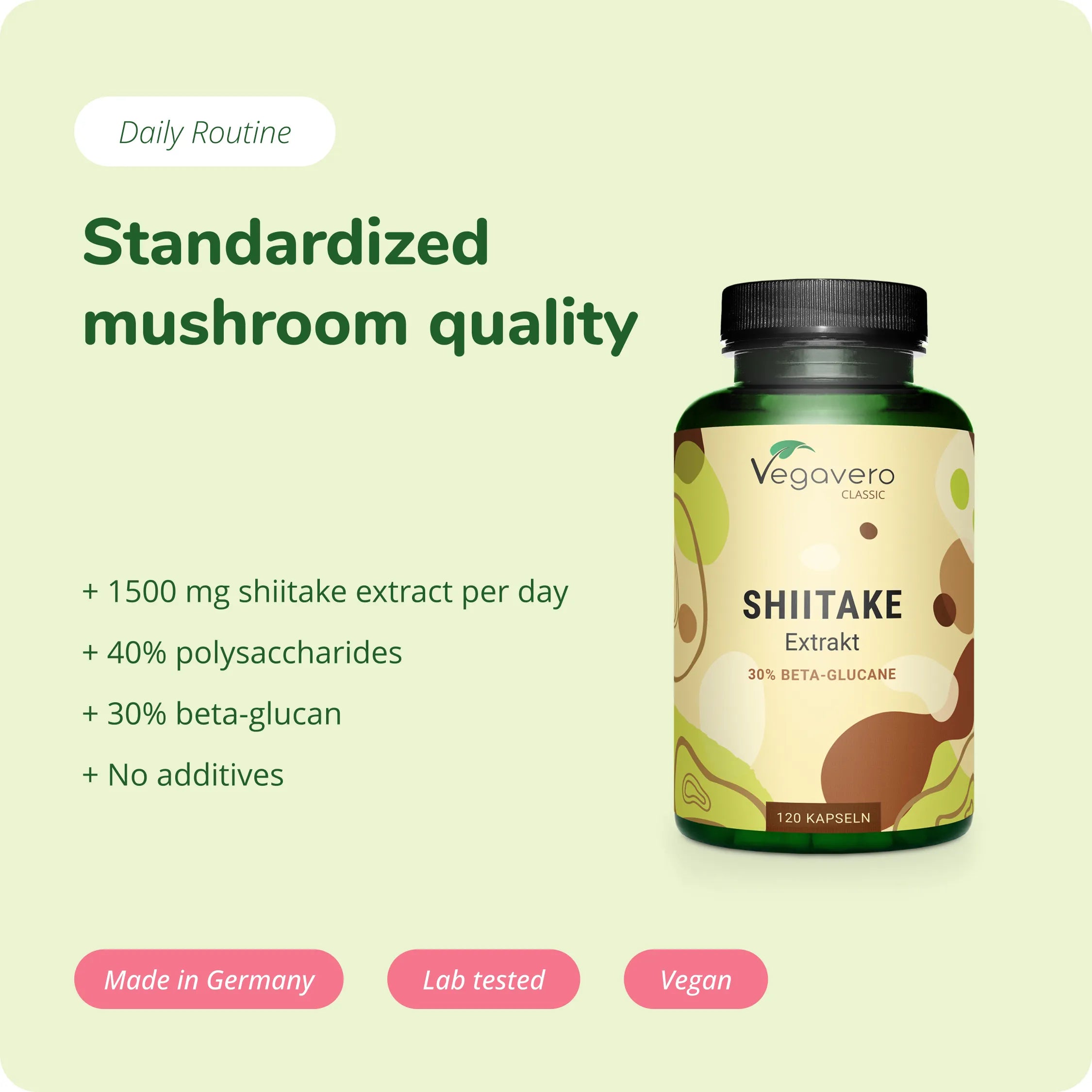 Shiitake Extrakt Kapseln