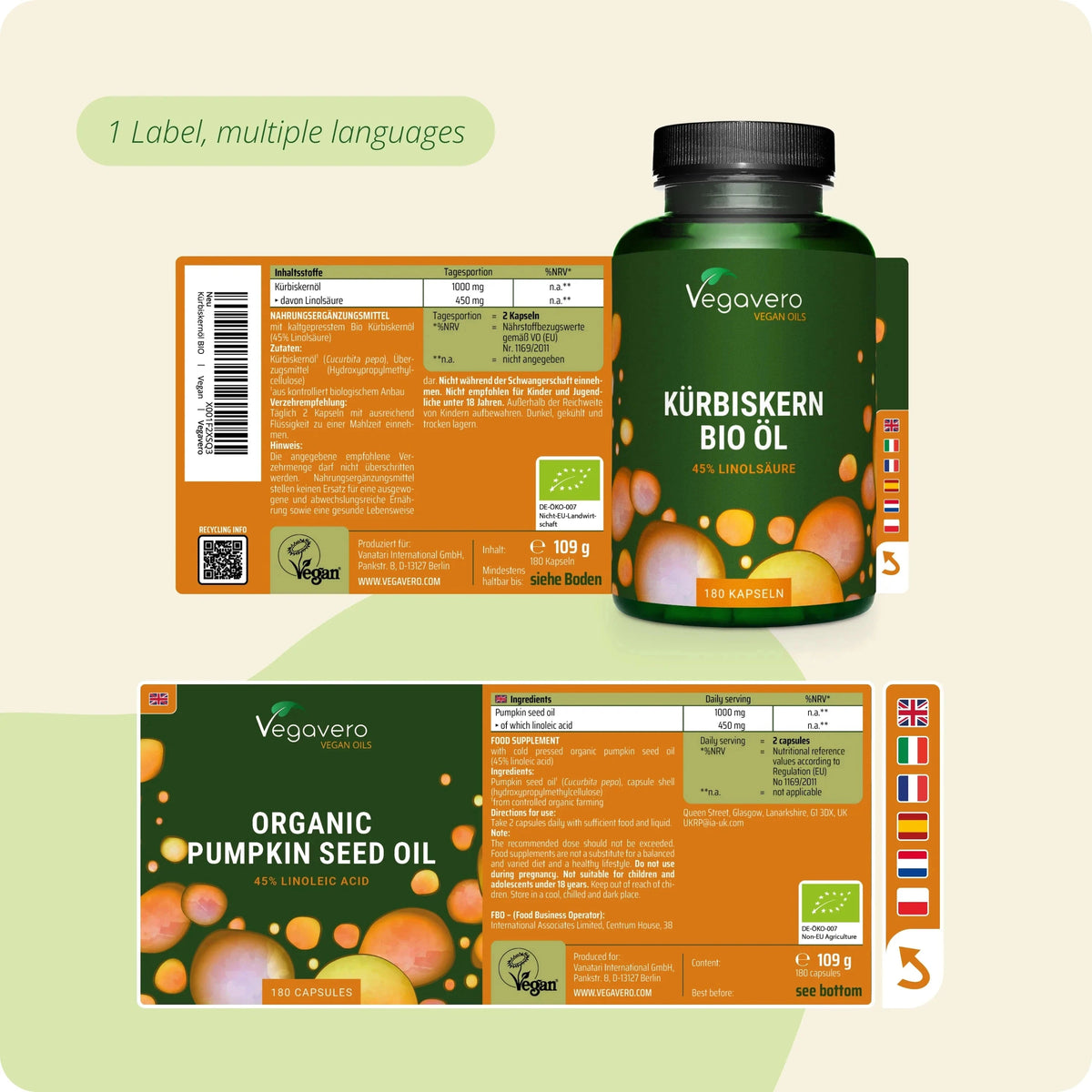 Pumpkin Seed Oil Capsules Organic