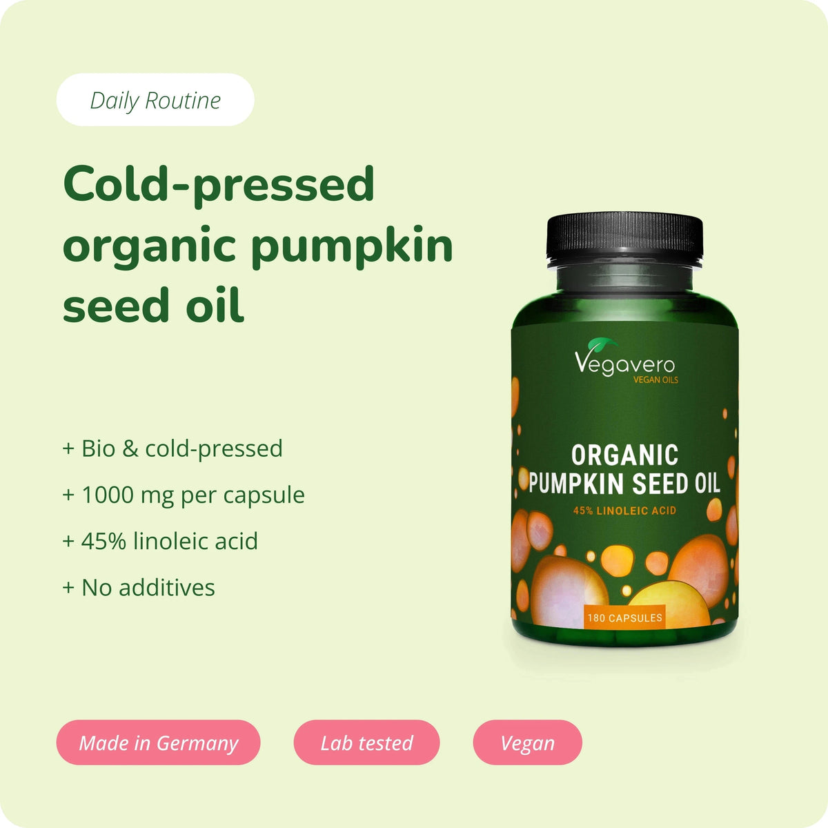 Pumpkin Seed Oil Capsules Organic