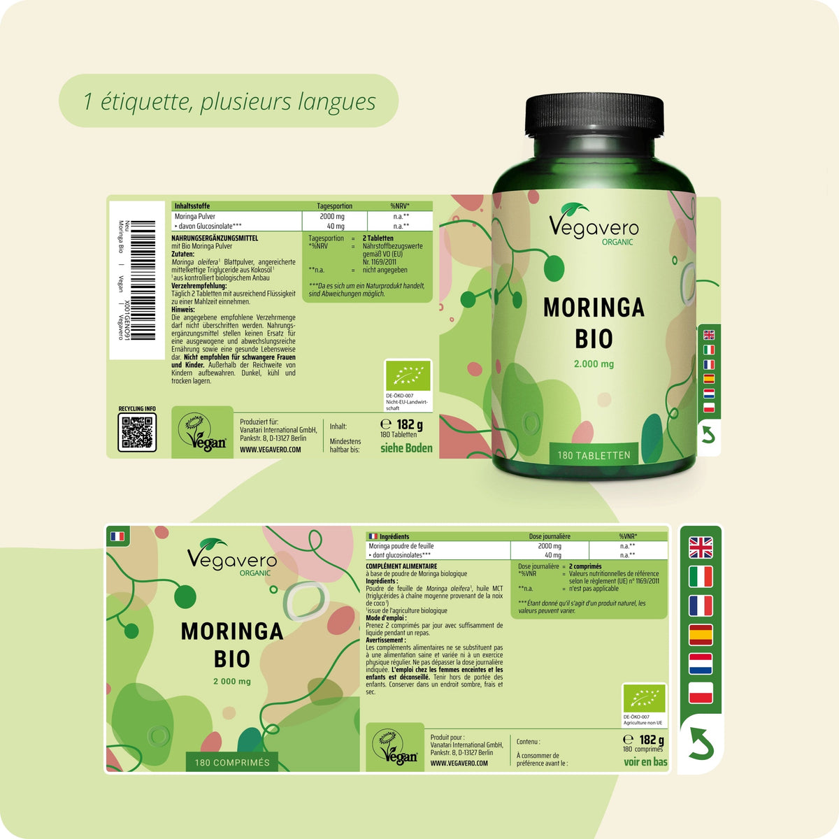 Moringa Oleifera Comprimés Bio