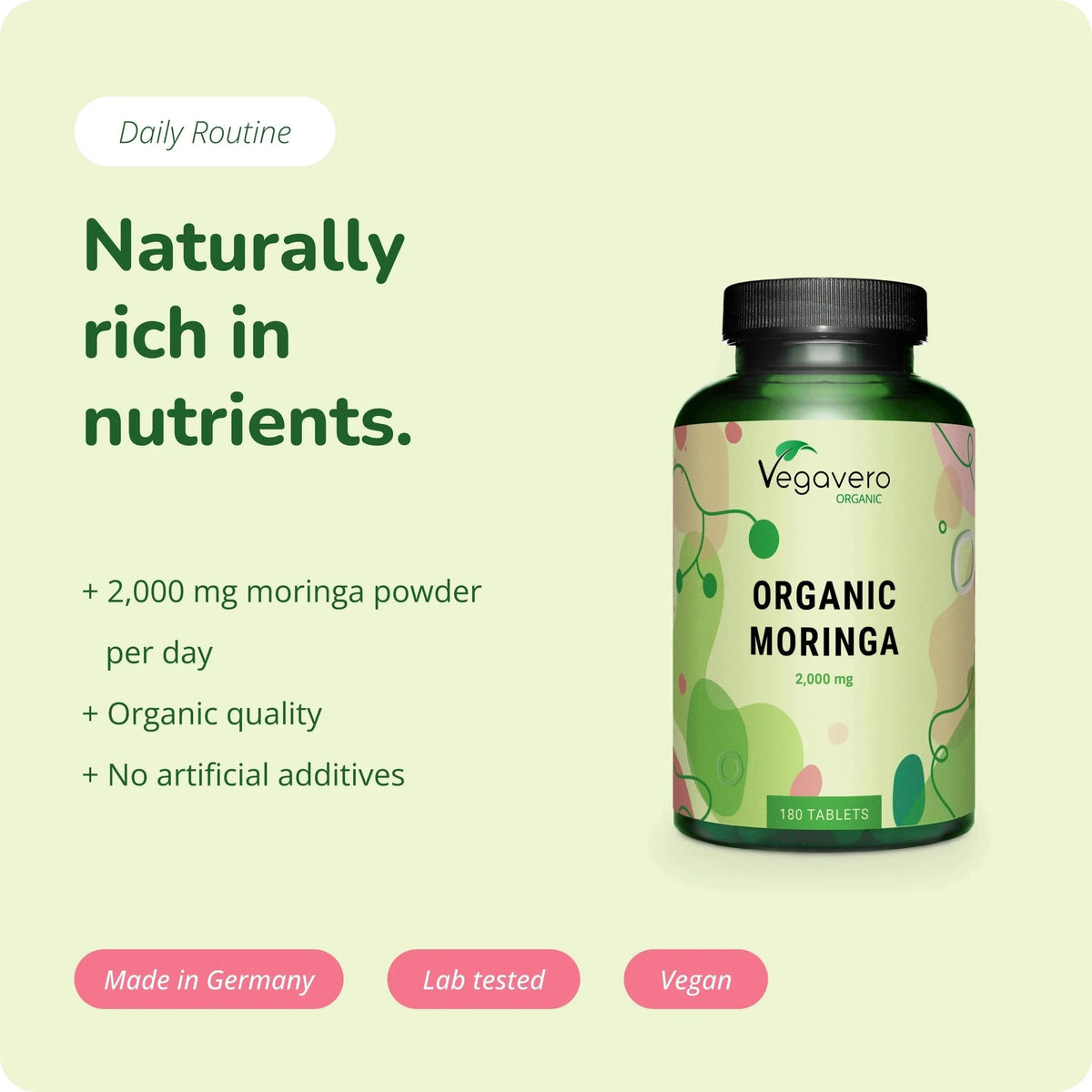 Moringa Oleifera Tablets Organic