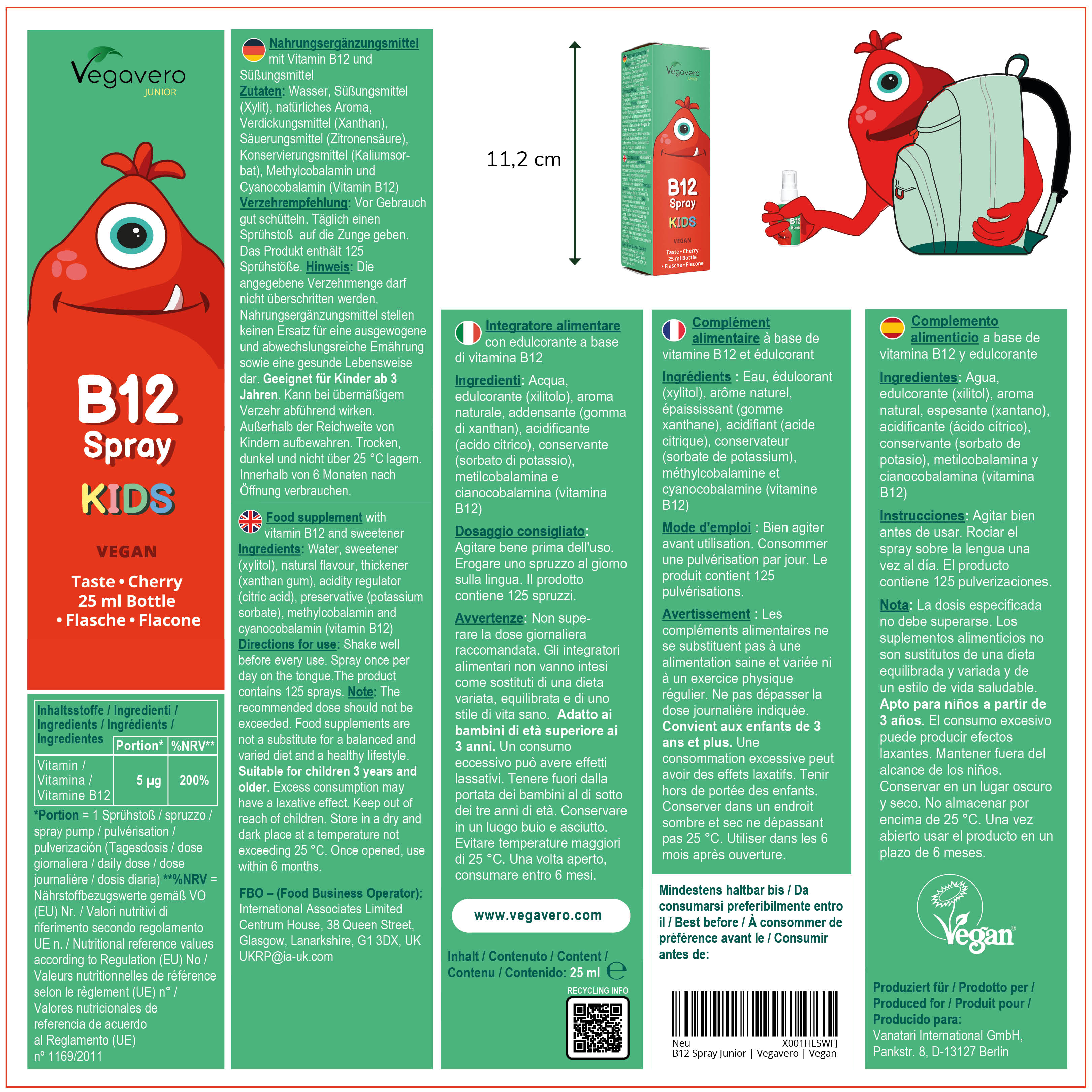 Vitamin B12 Junior Spray