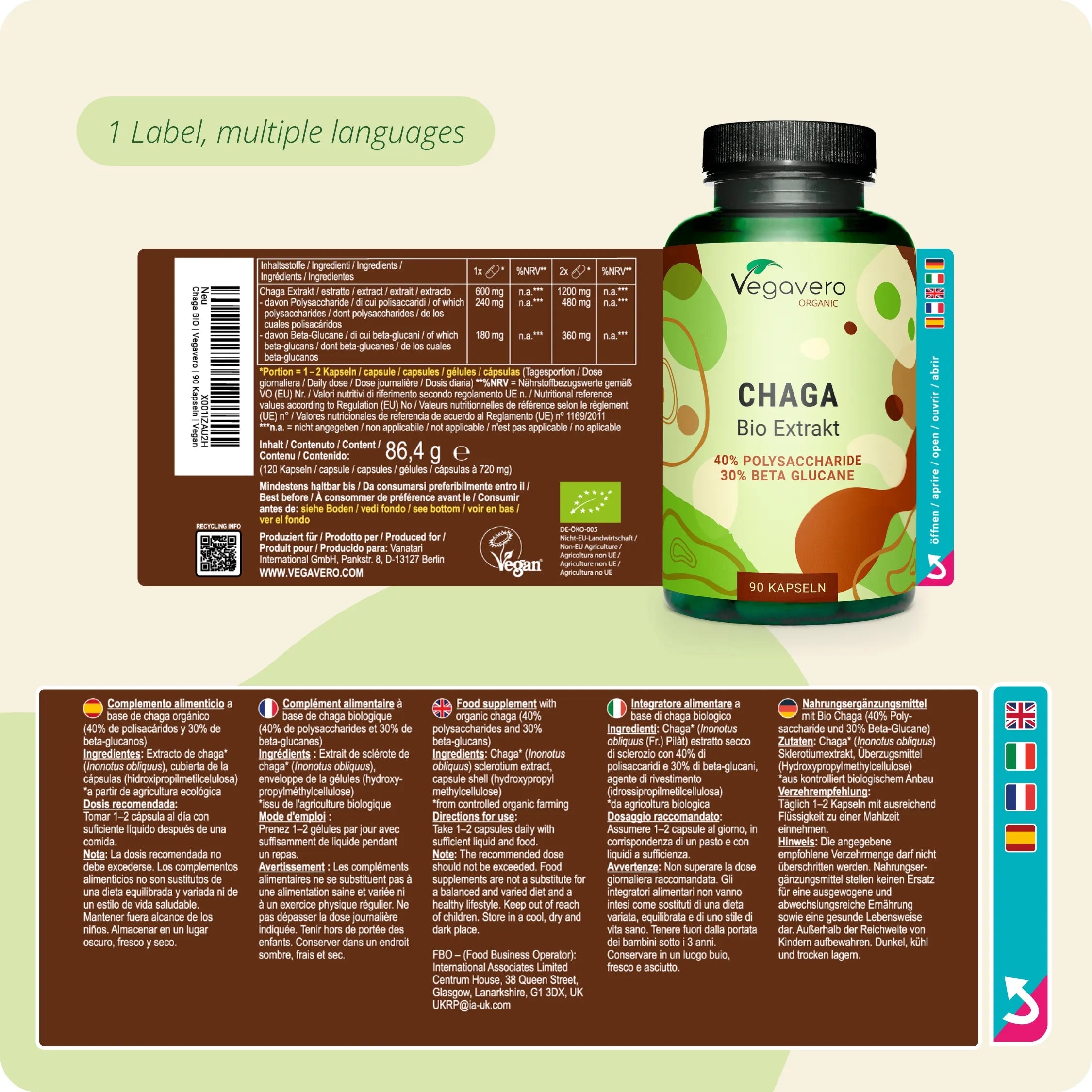 Chaga Estratto Capsule Bio