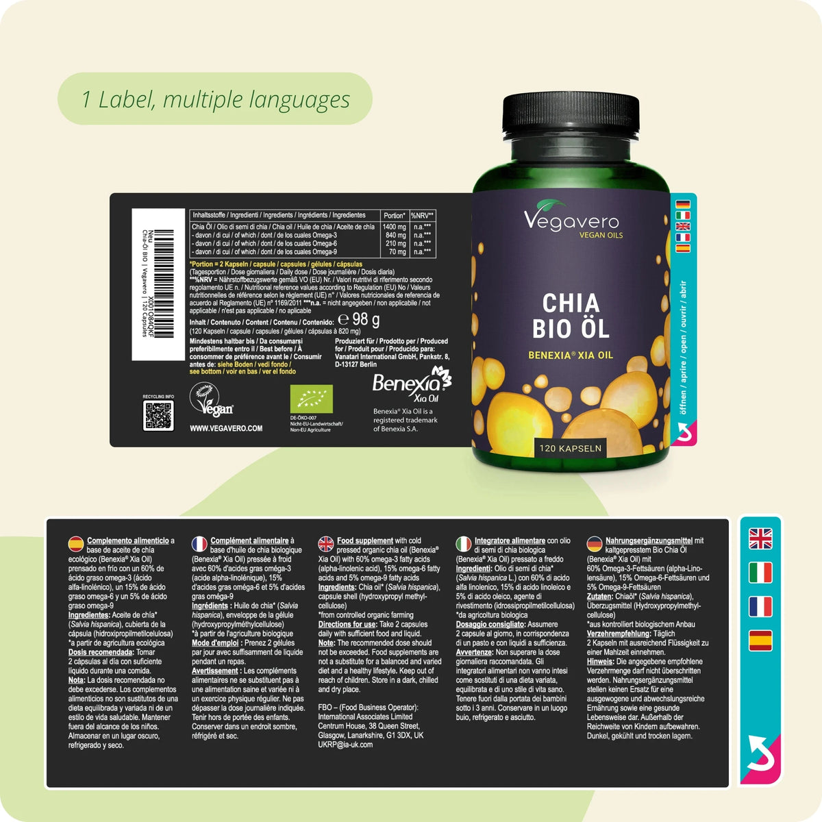Chia Seed Oil Capsules Organic