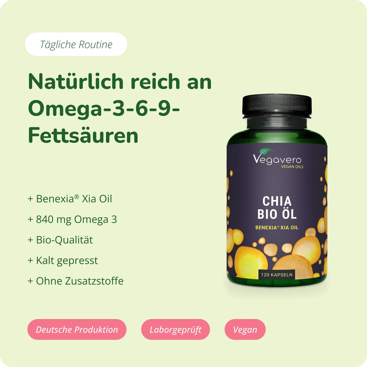 Chia Samenöl Kapseln Bio