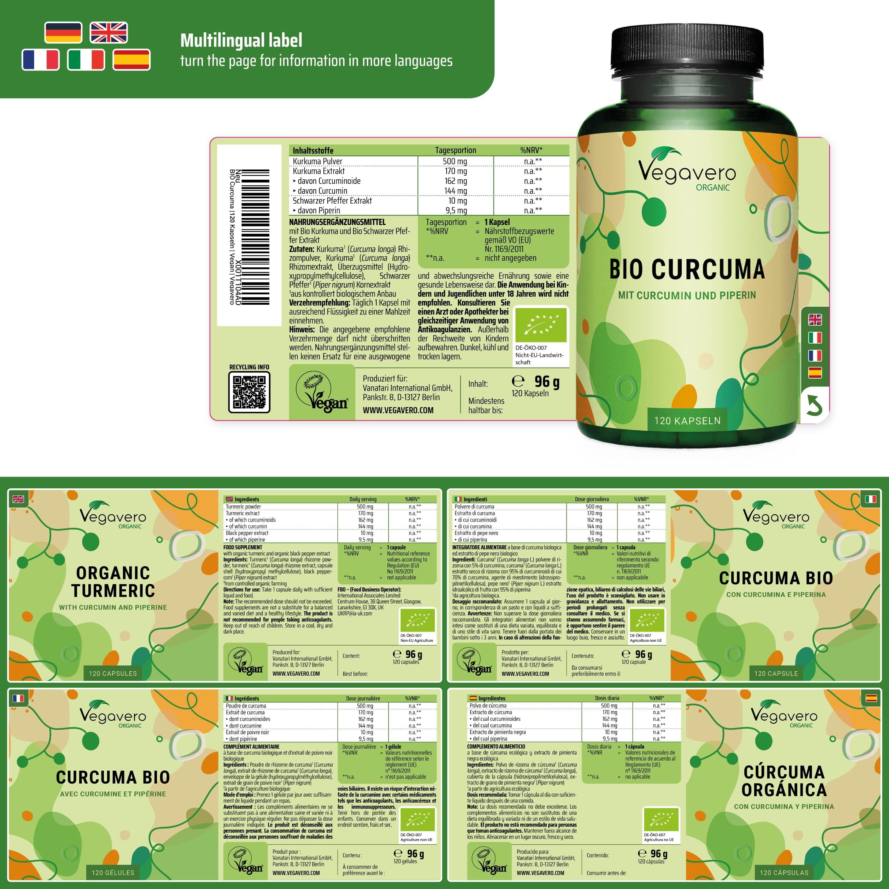 Turmeric Capsules Organic