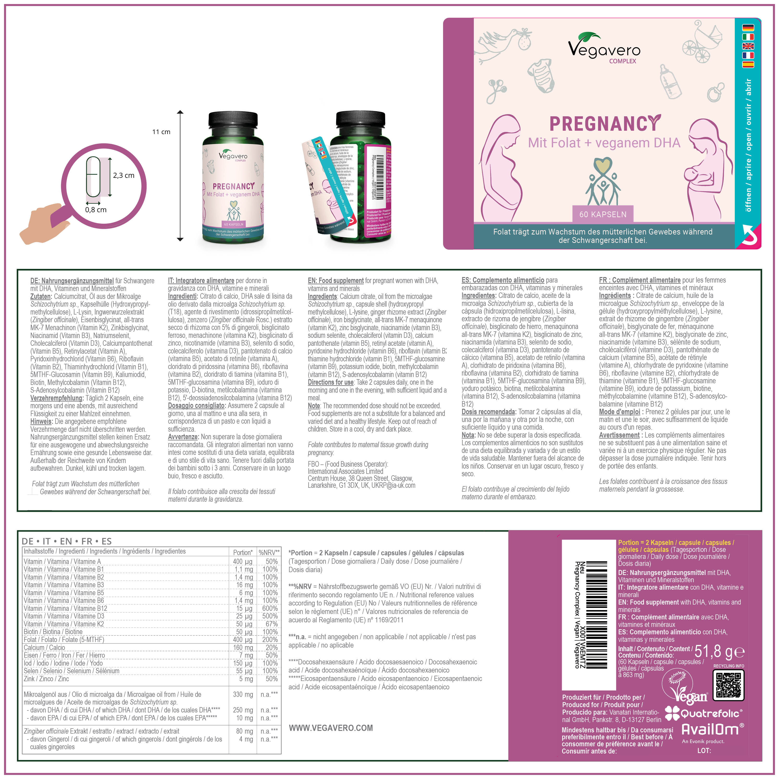 Vegan Pregnancy Complex Capsules