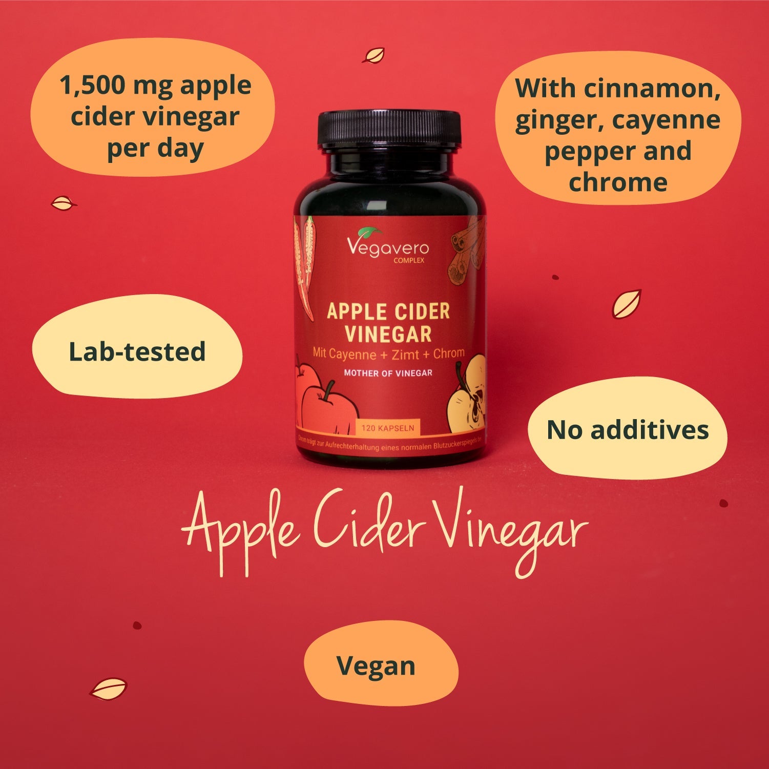Capsules de Complexe de Vinaigre de Cidre de Pomme