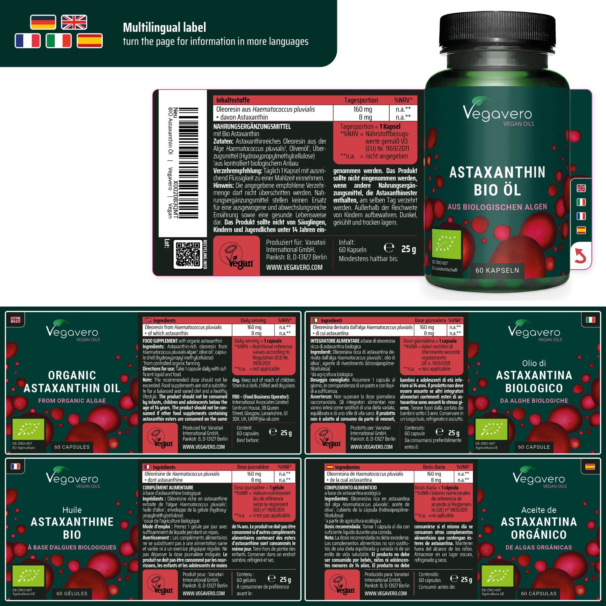 Astaxanthin Oil Capsules Organic