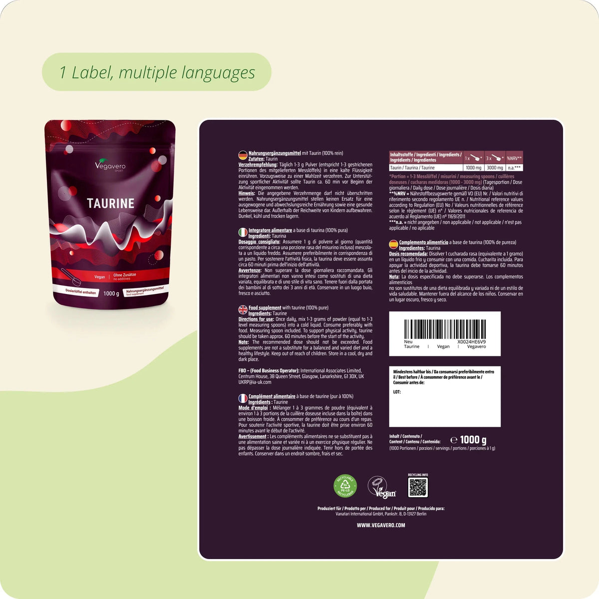 Taurine Powder