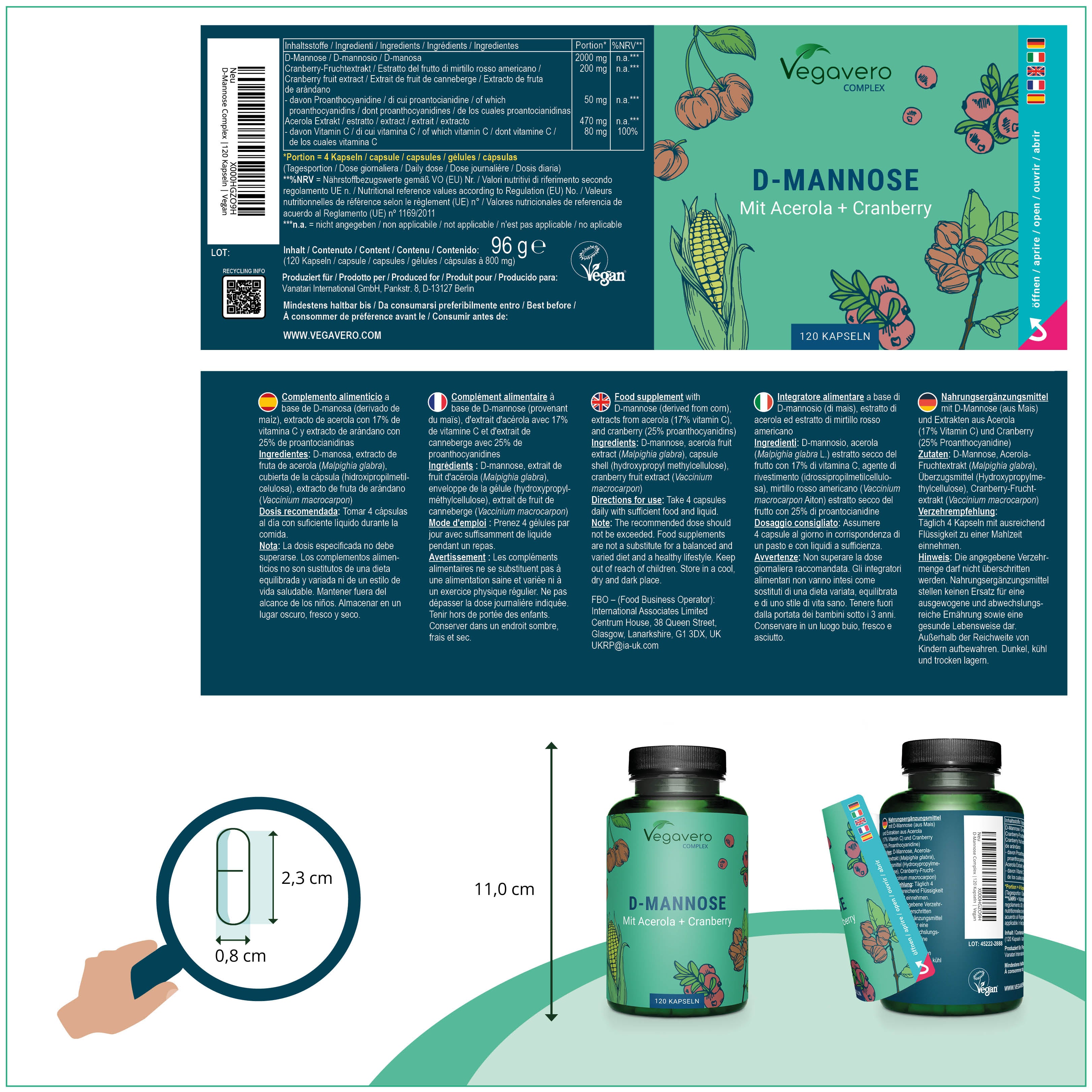 D-Mannose Complex Capsules