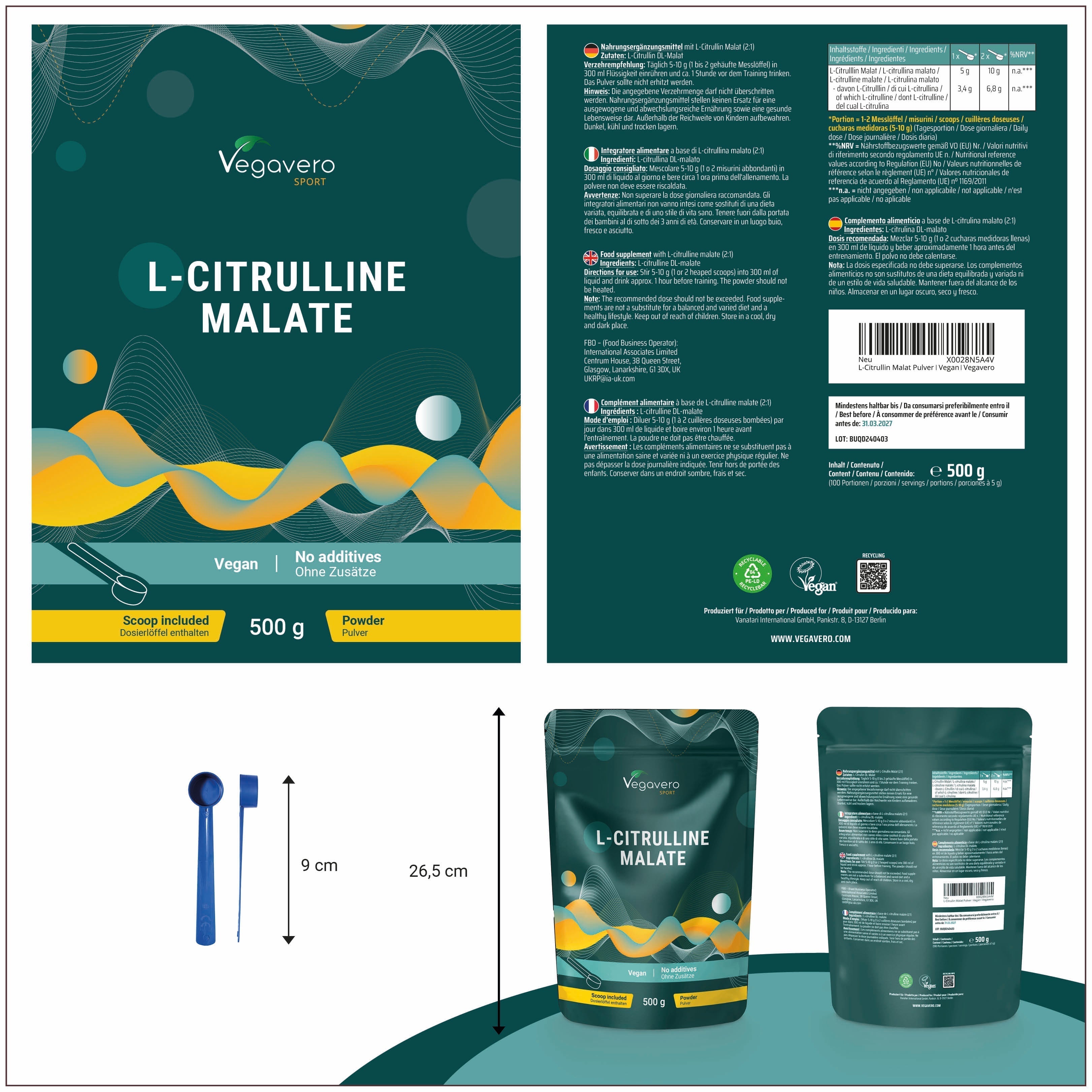 L-Citrulina Malato en Polvo