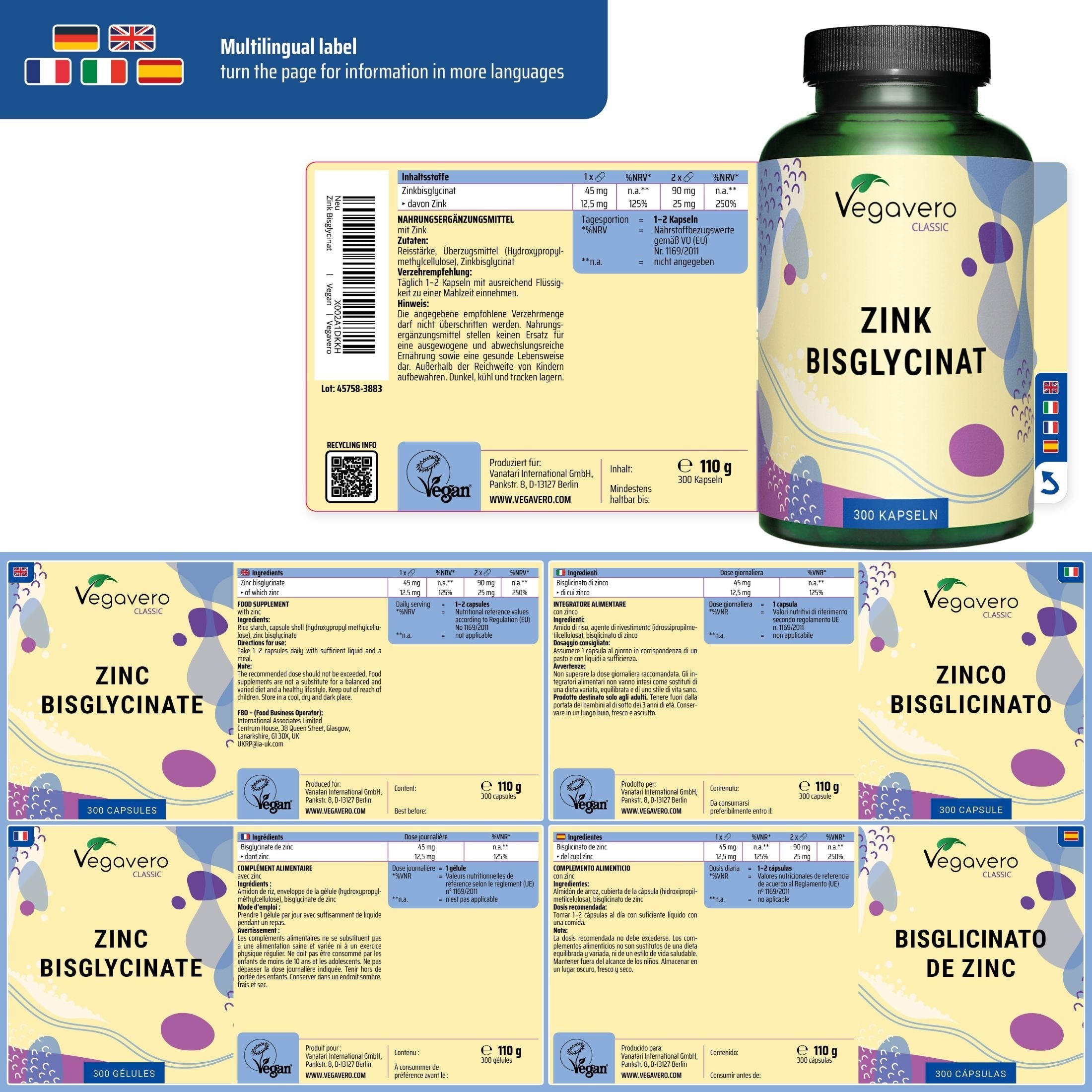 Zinc Bisglycinate Capsules