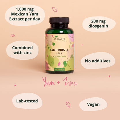 Wild Yams + Zinc Capsules