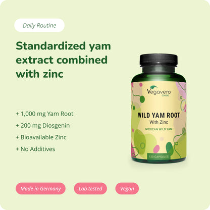 Yamswurzel + Zink Kapseln