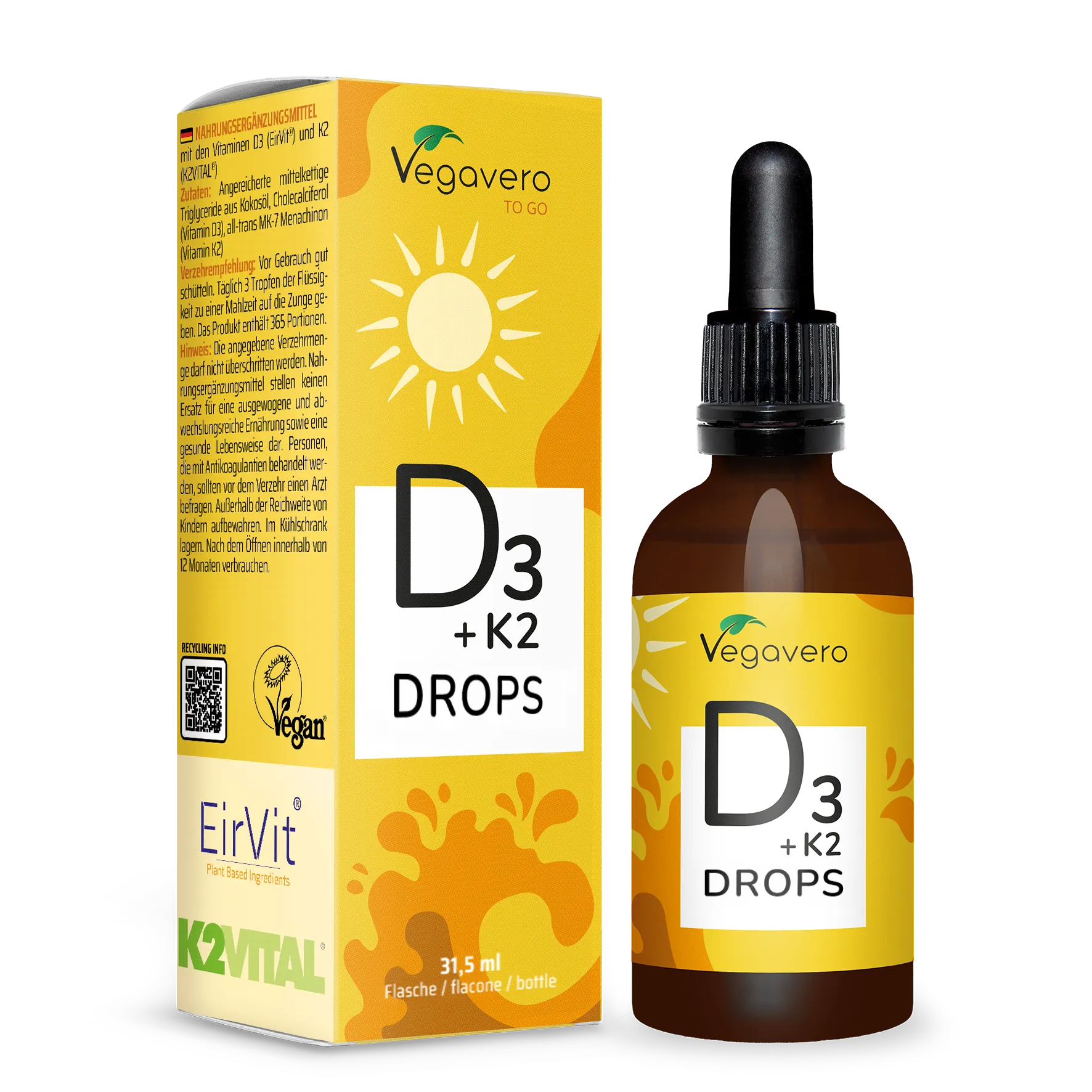 Vitamin D3 + K2 Drops