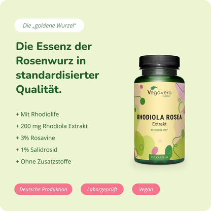 Rhodiola Rosea Extrakt Kapseln