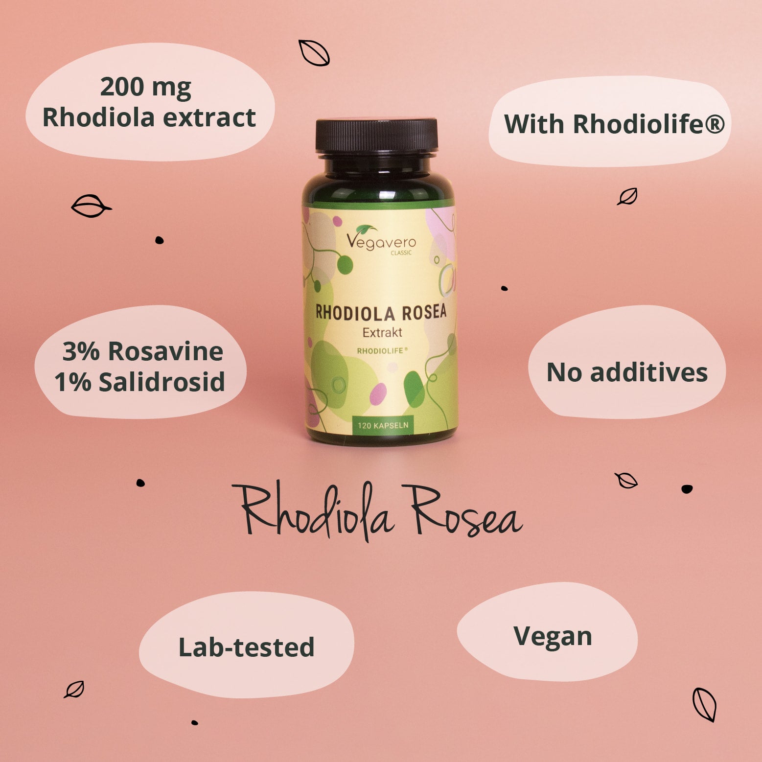 Rhodiola Rosea Extract Capsules