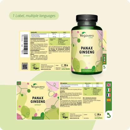 Panax Ginseng Extrakt Kapseln