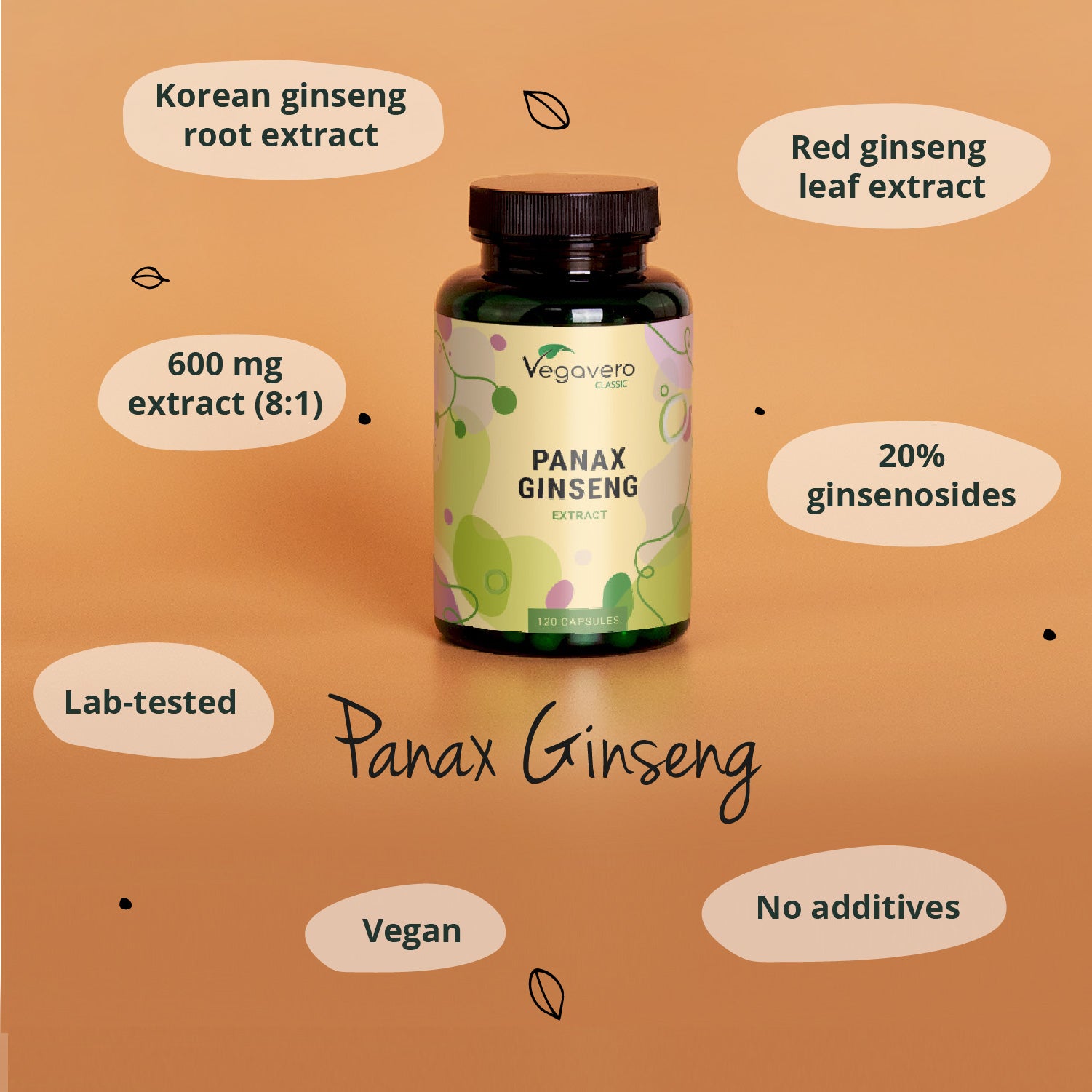 Panax Ginseng Extracto Cápsulas