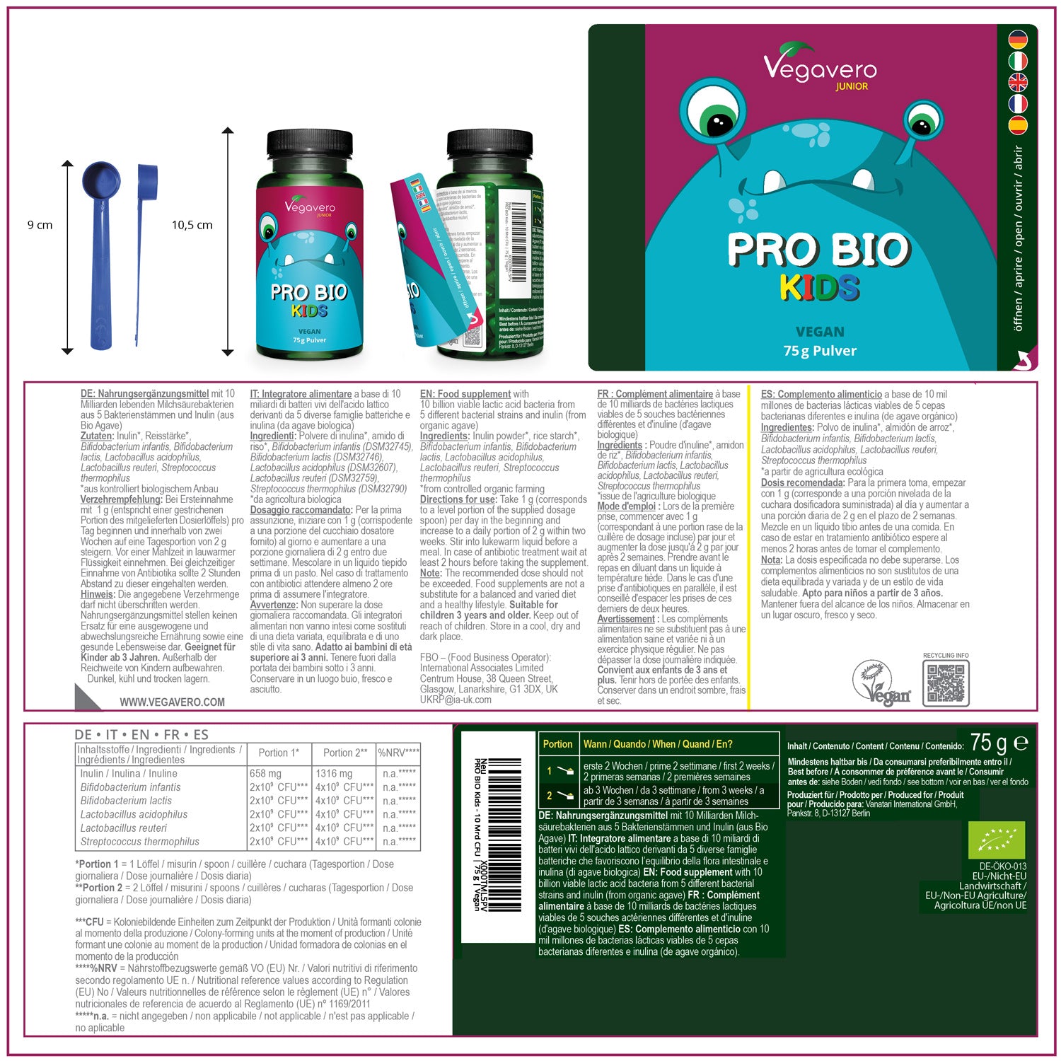 Pro Bio Junior Powder Organic