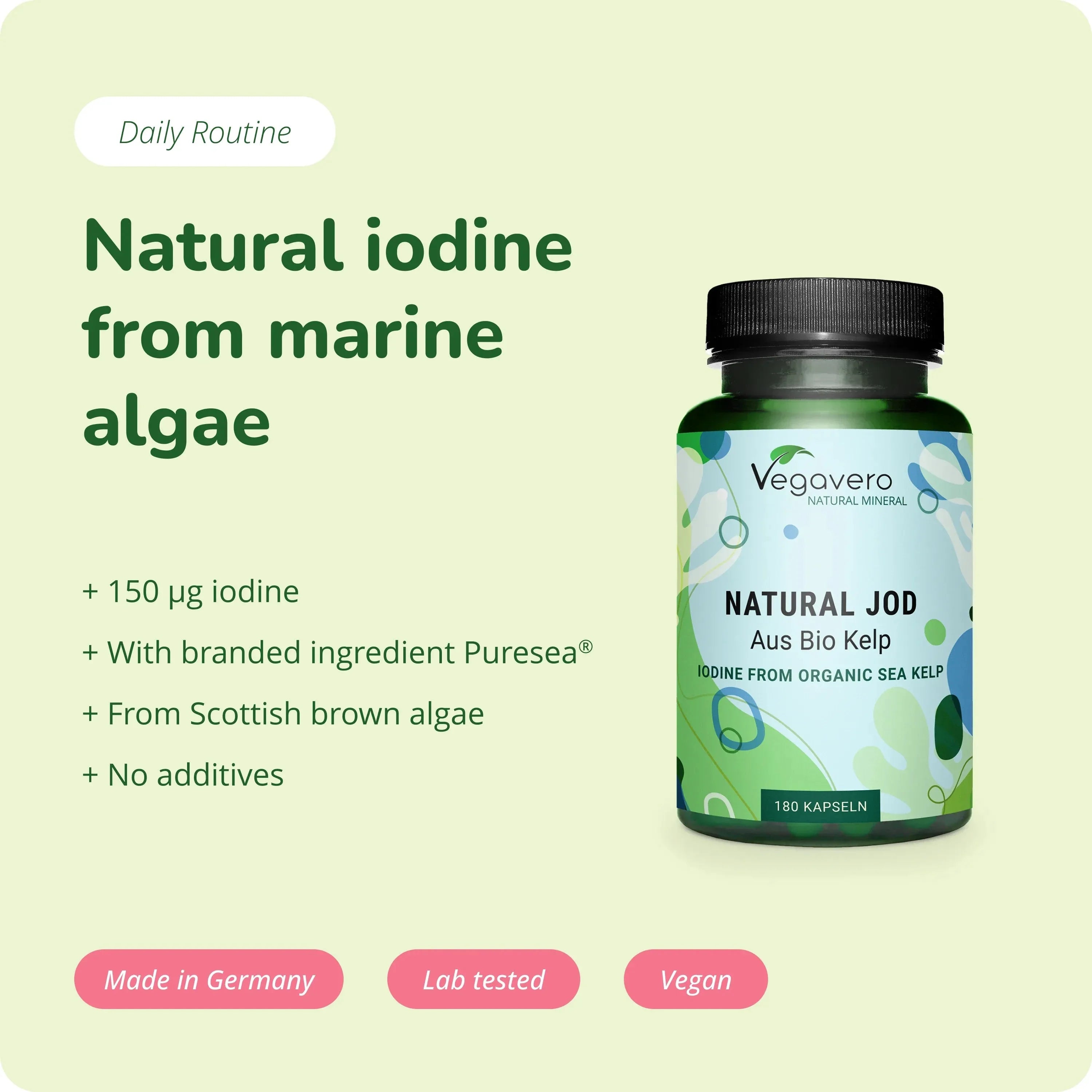 Natural Iodine Organic Capsules
