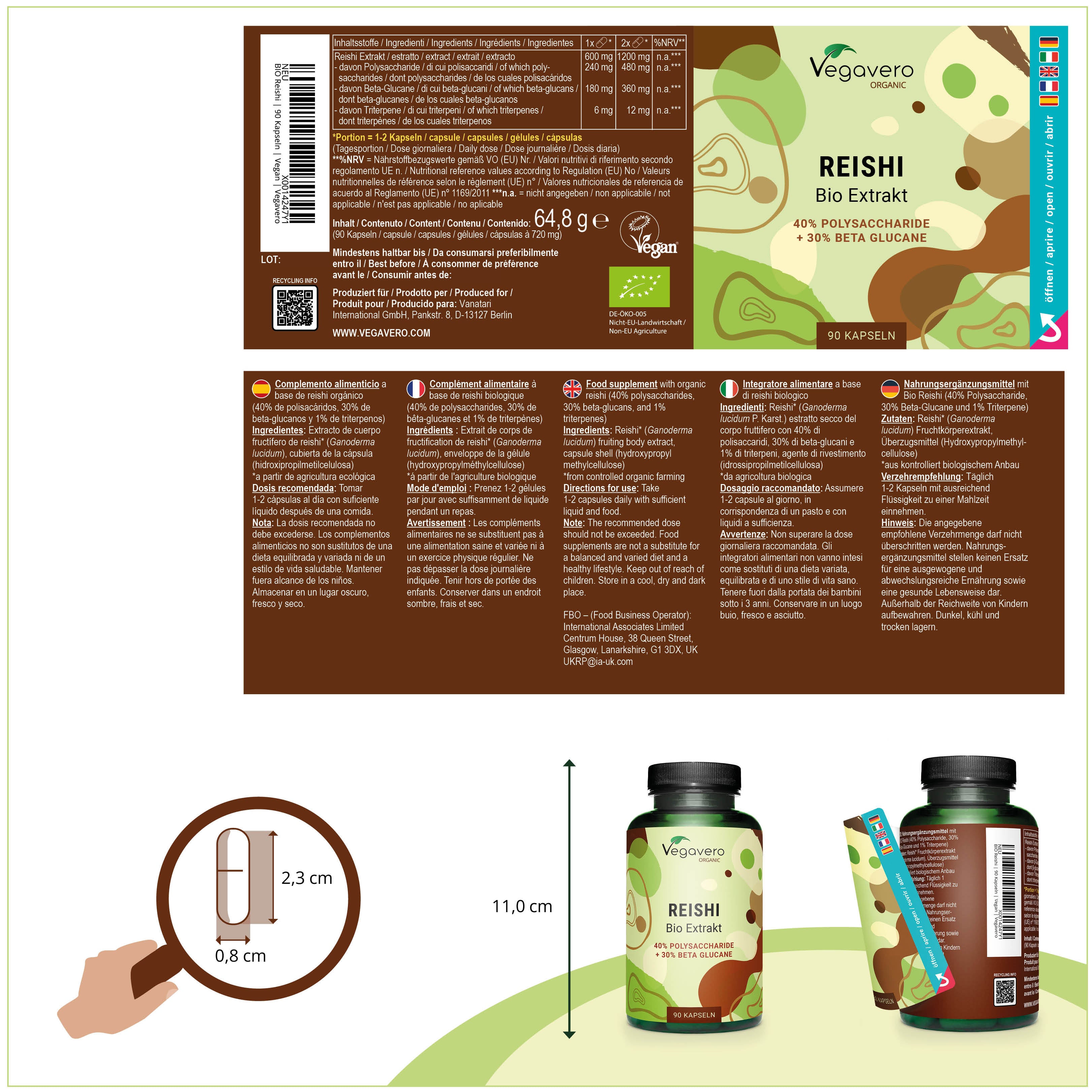 Reishi Extract Capsules Organic