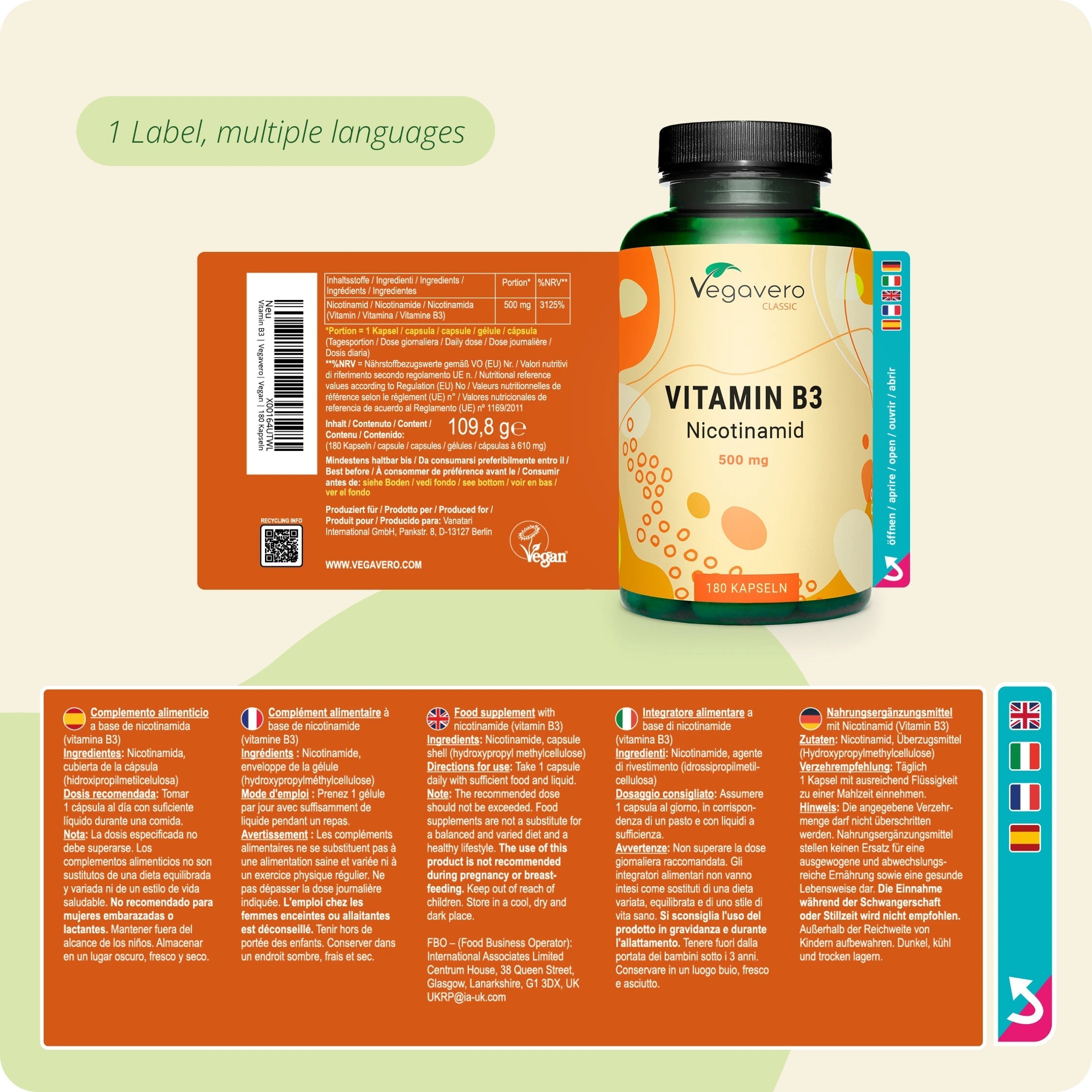Vitamin B3 (Nicotinamide) Capsules