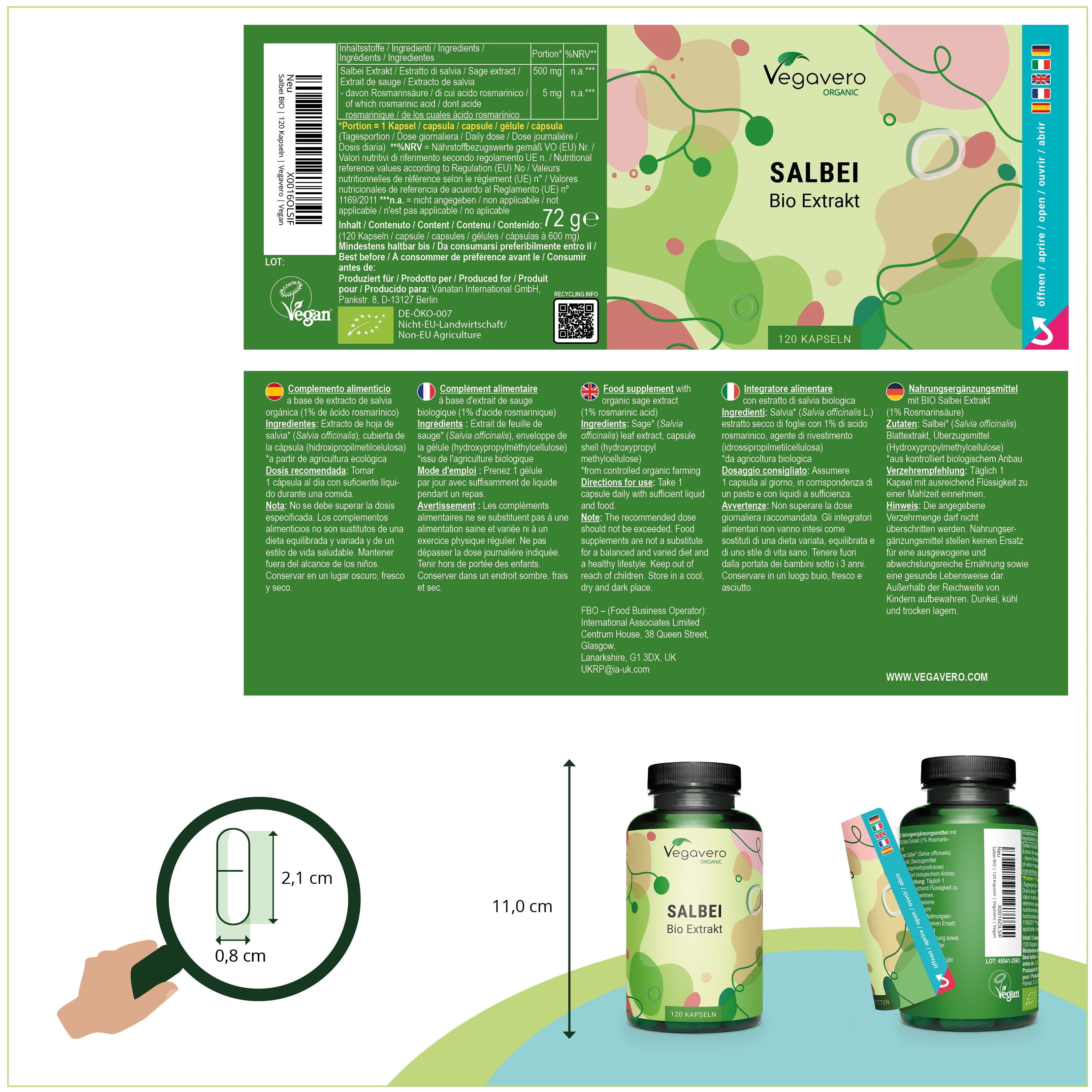 Sage Extract Capsules Organic