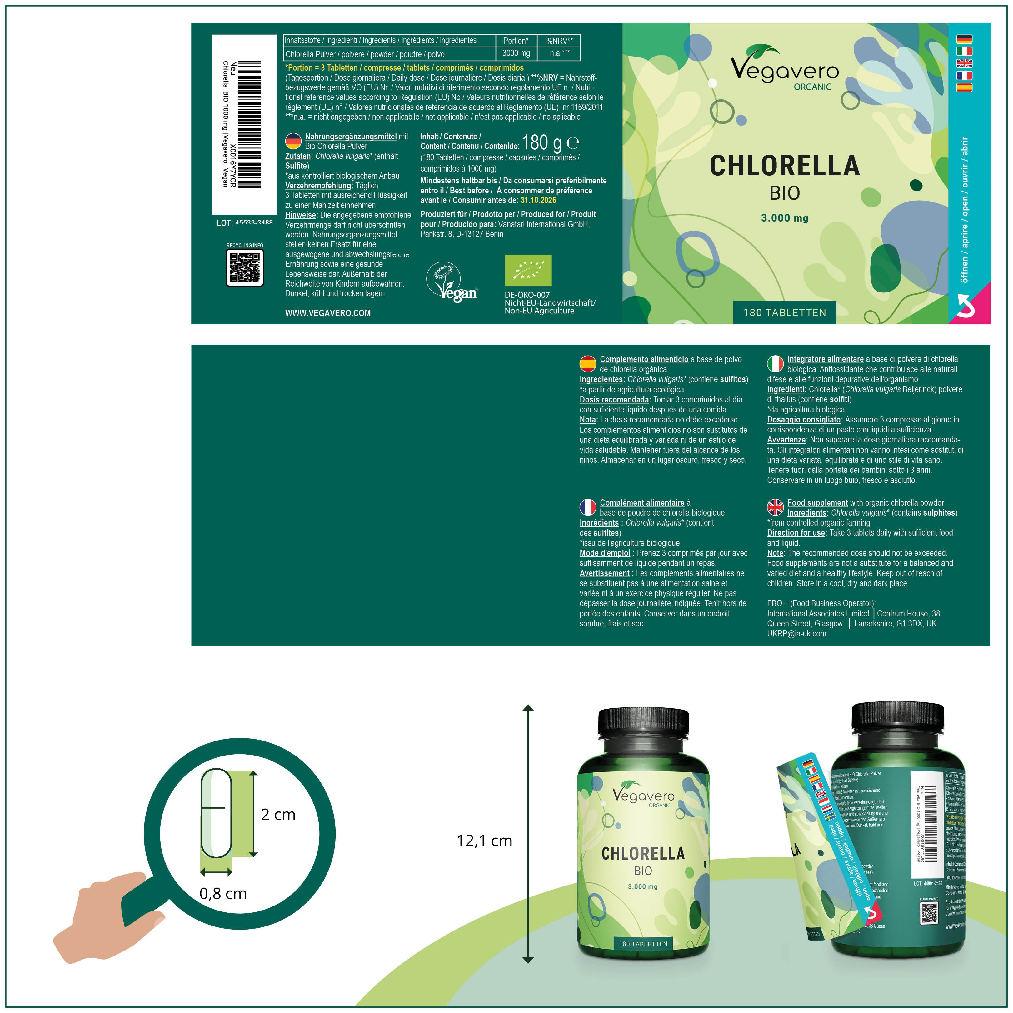 Chlorella Capsules Organic