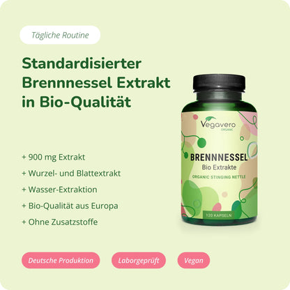 Brennnessel Extrakte Kapseln Bio