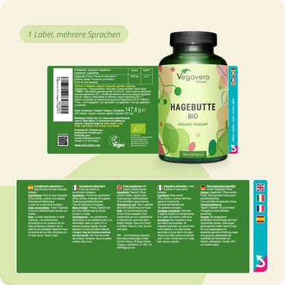 Hagebutte Kapseln Bio