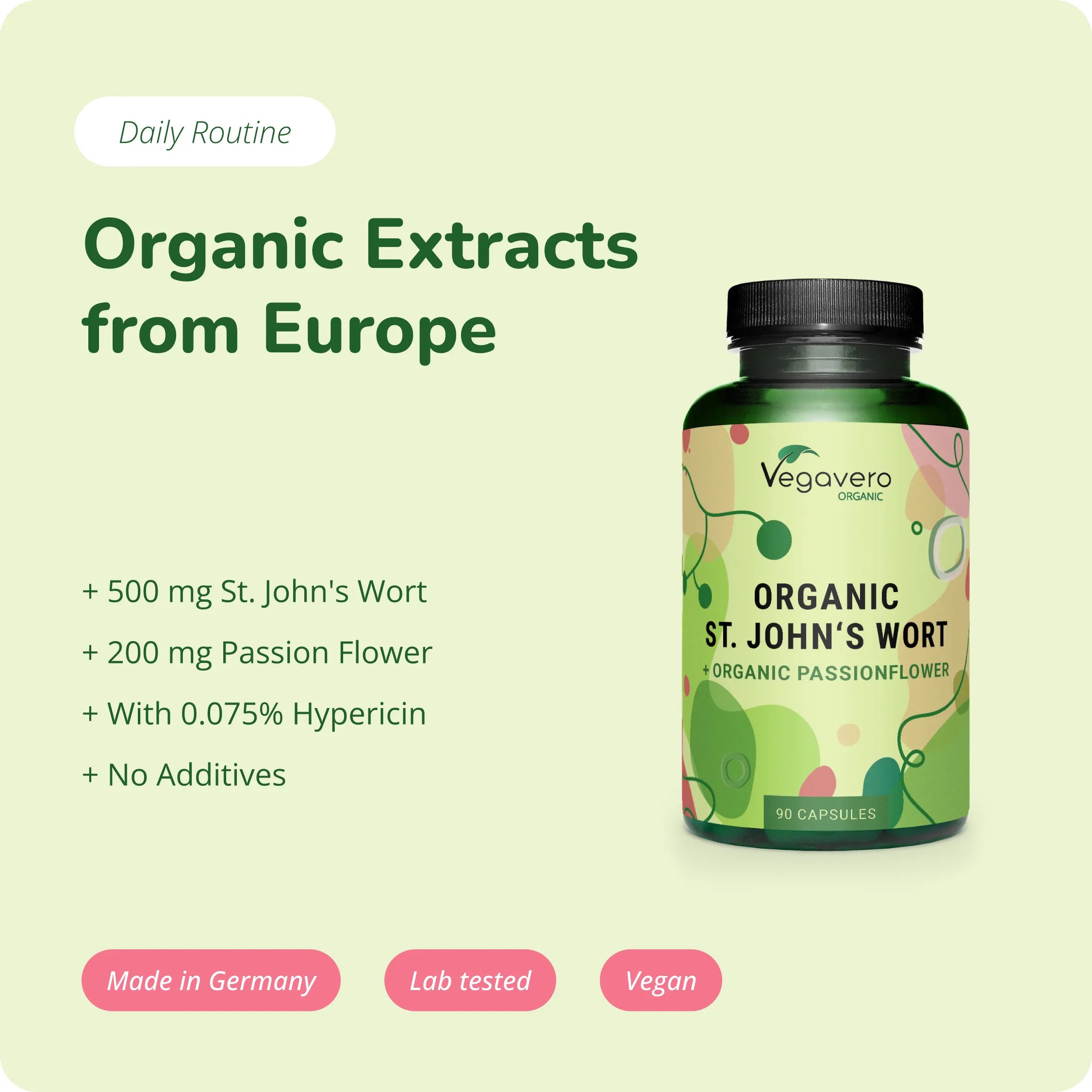 Johanniskraut + Passionsblume Kapseln Bio