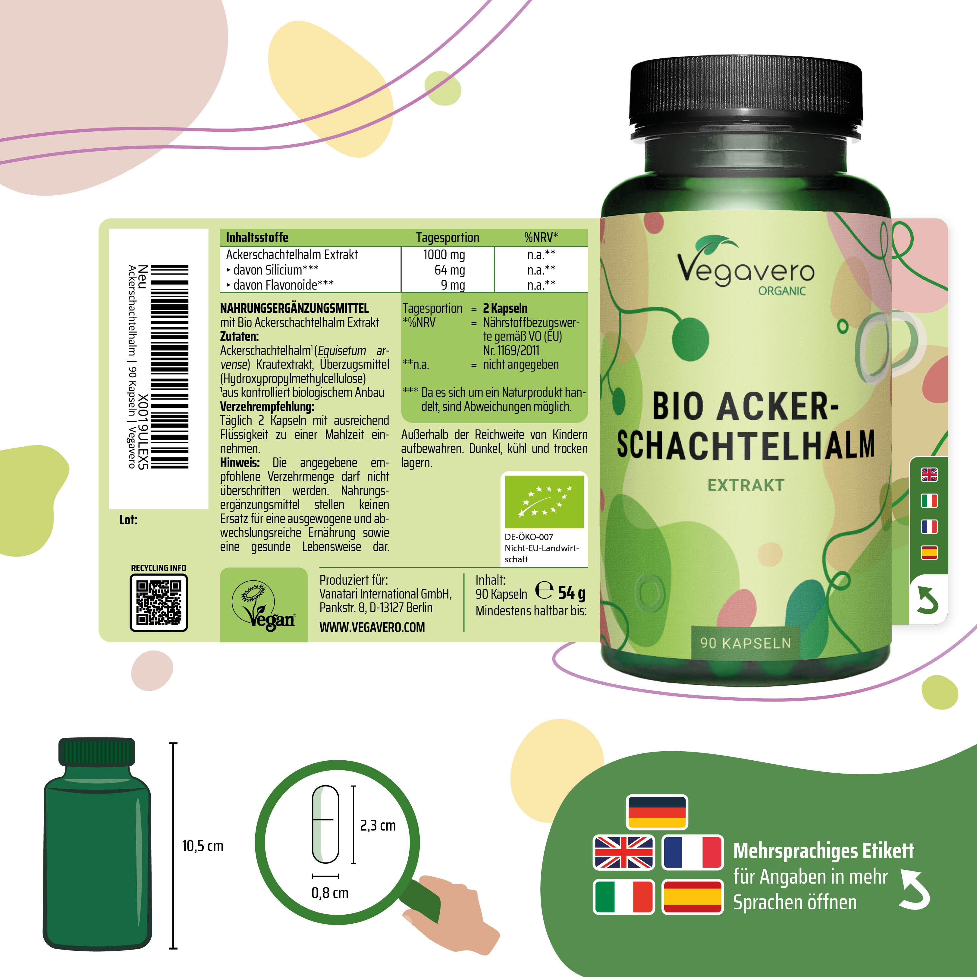Horsetail Extract Capsules Organic