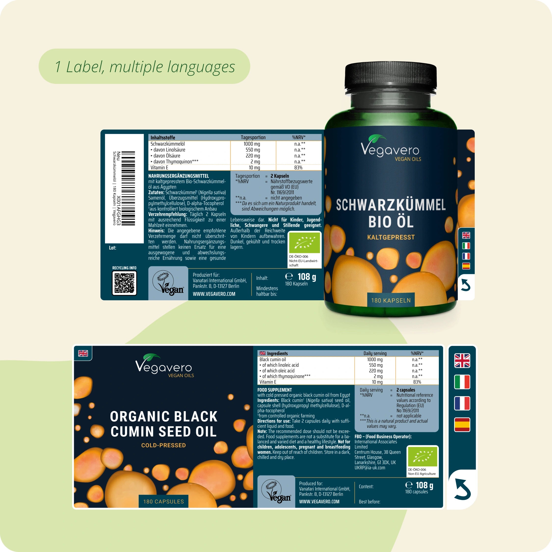 Schwarzkümmel Samenöl Kapseln Bio