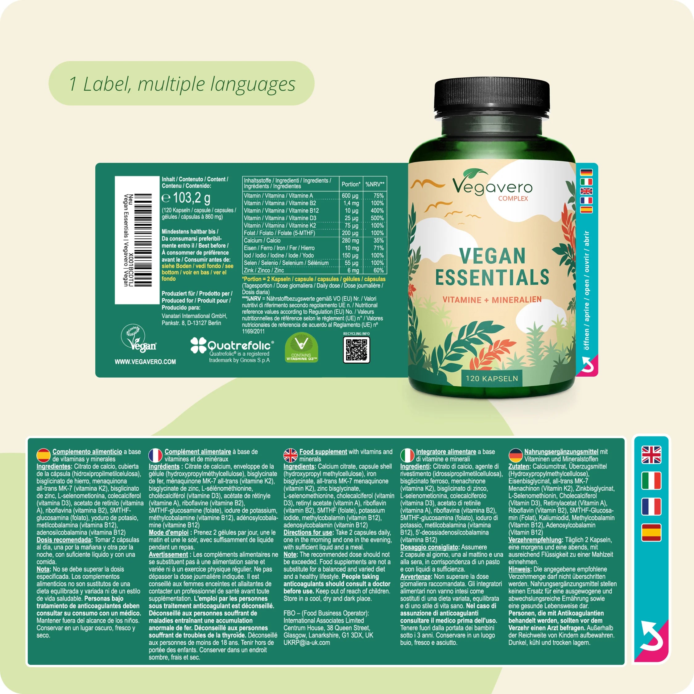 Vegan Essentials Complex Capsules