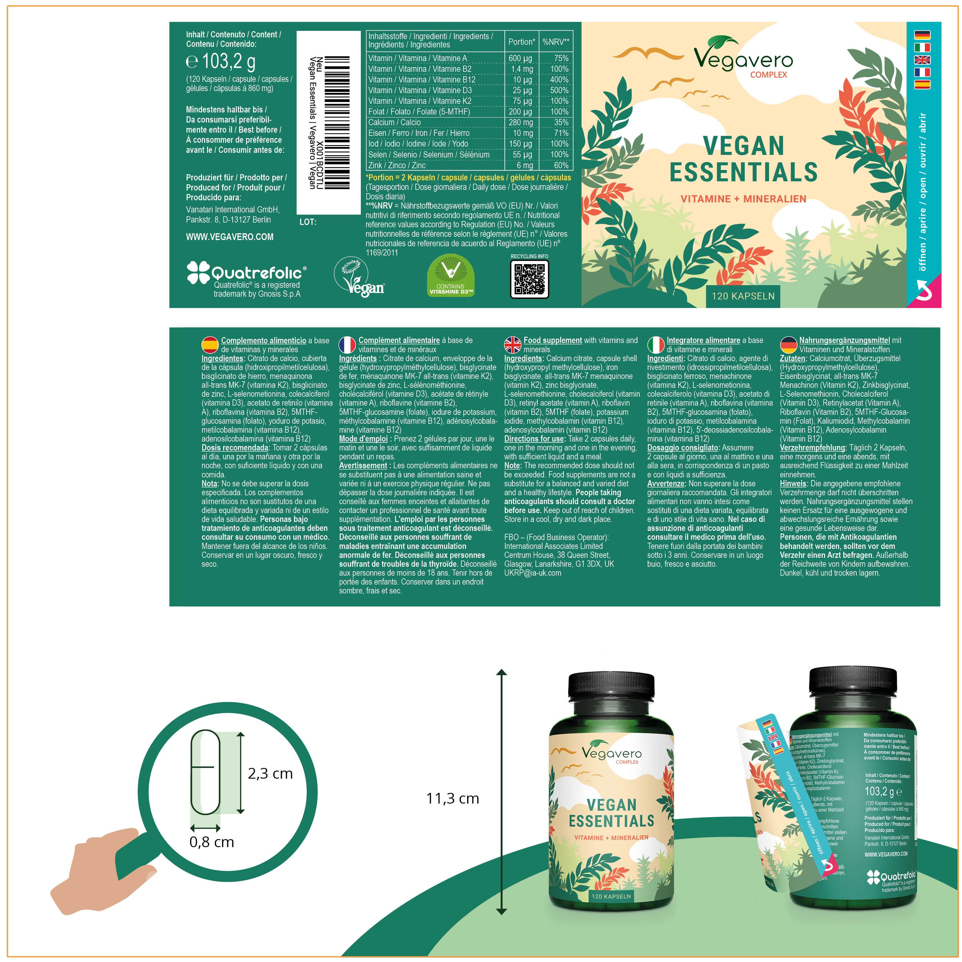 Vegan Essentials Complex Capsules