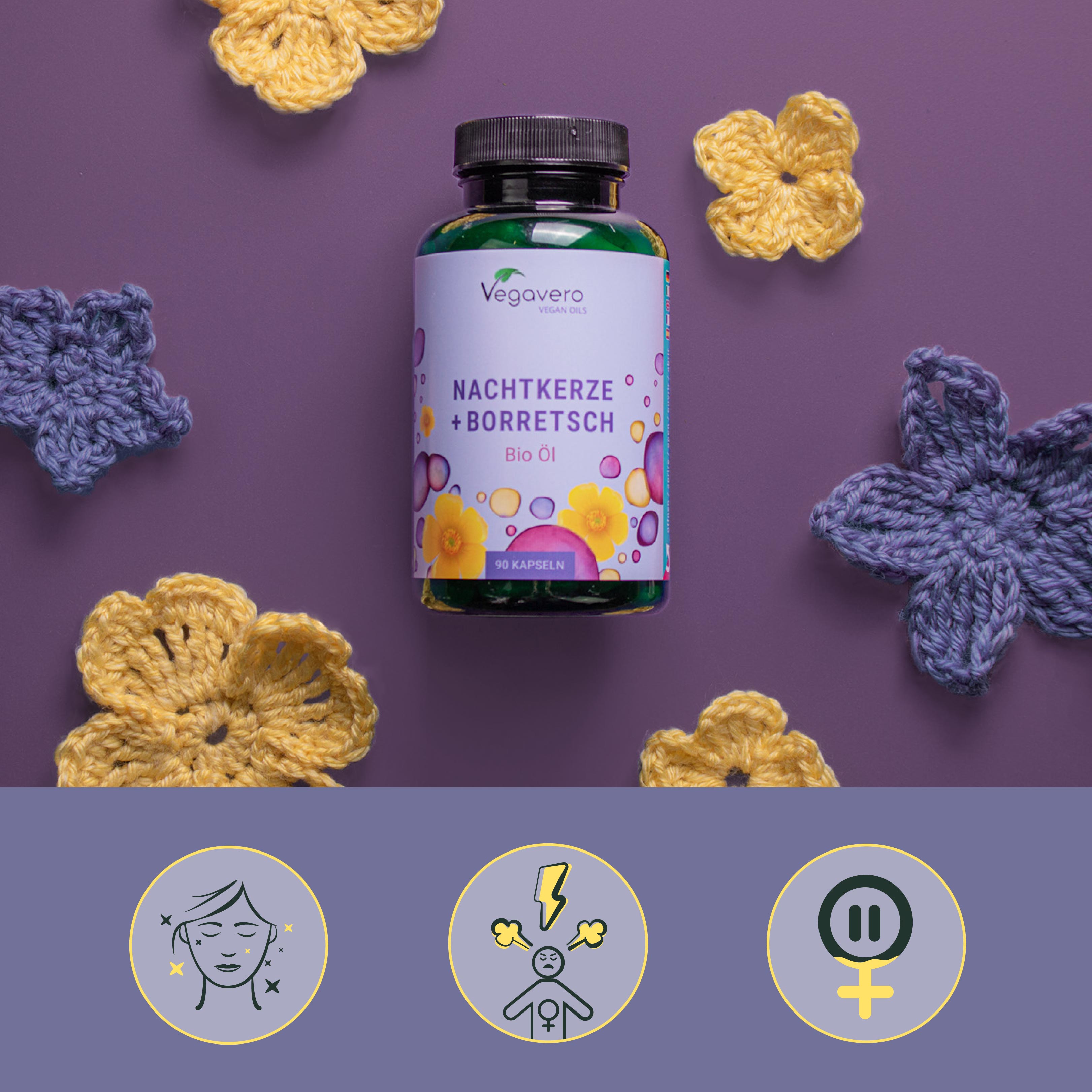 Evening Primrose Oil & Borage Seed Capsules Organic