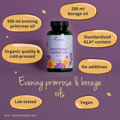 Evening Primrose Oil & Borage Seed Capsules Organic