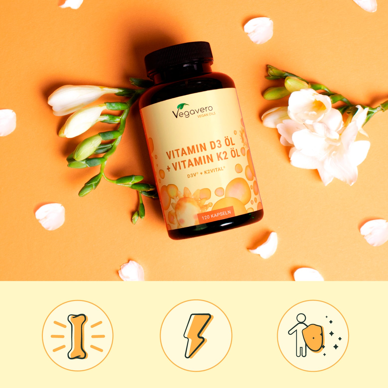 Vitamin D3 + K2 Oil Capsules