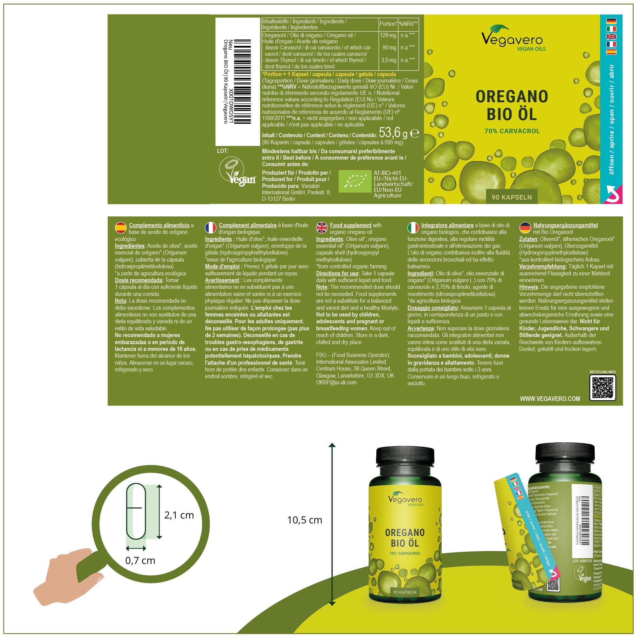 Oregano Oil Capsules Organic